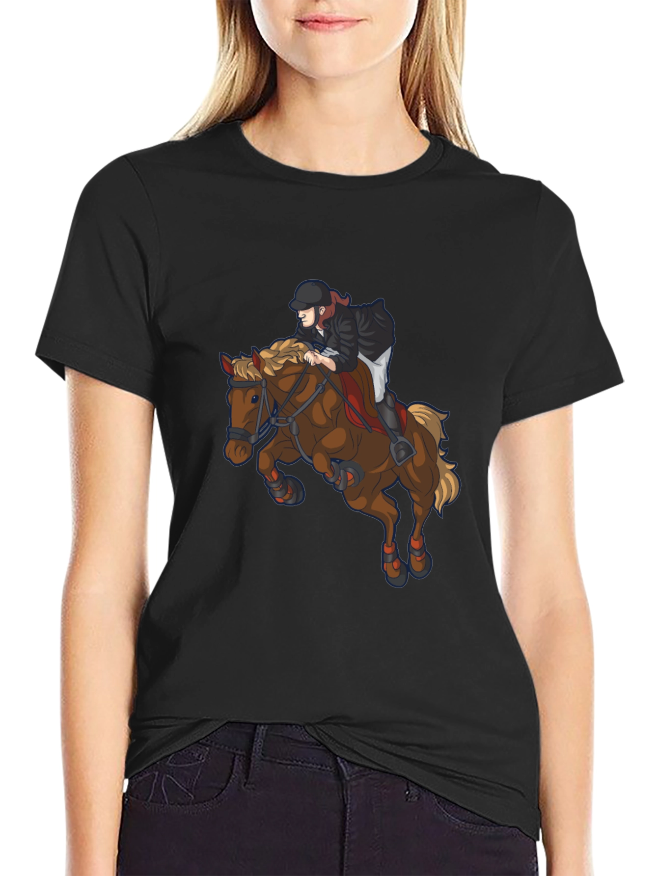 Equestrian Horse Rider Graphic Tee