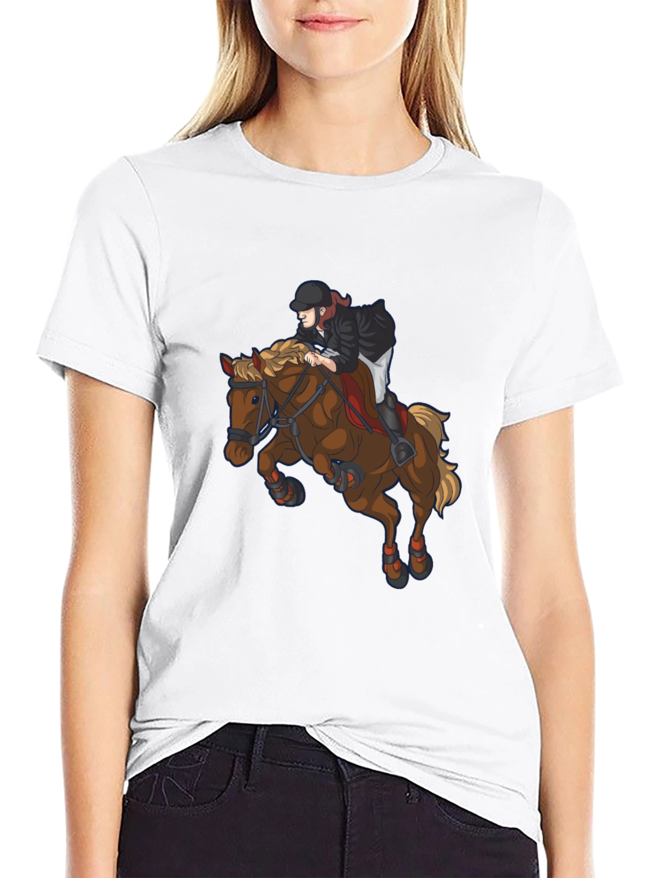 Equestrian Horse Rider Graphic Tee