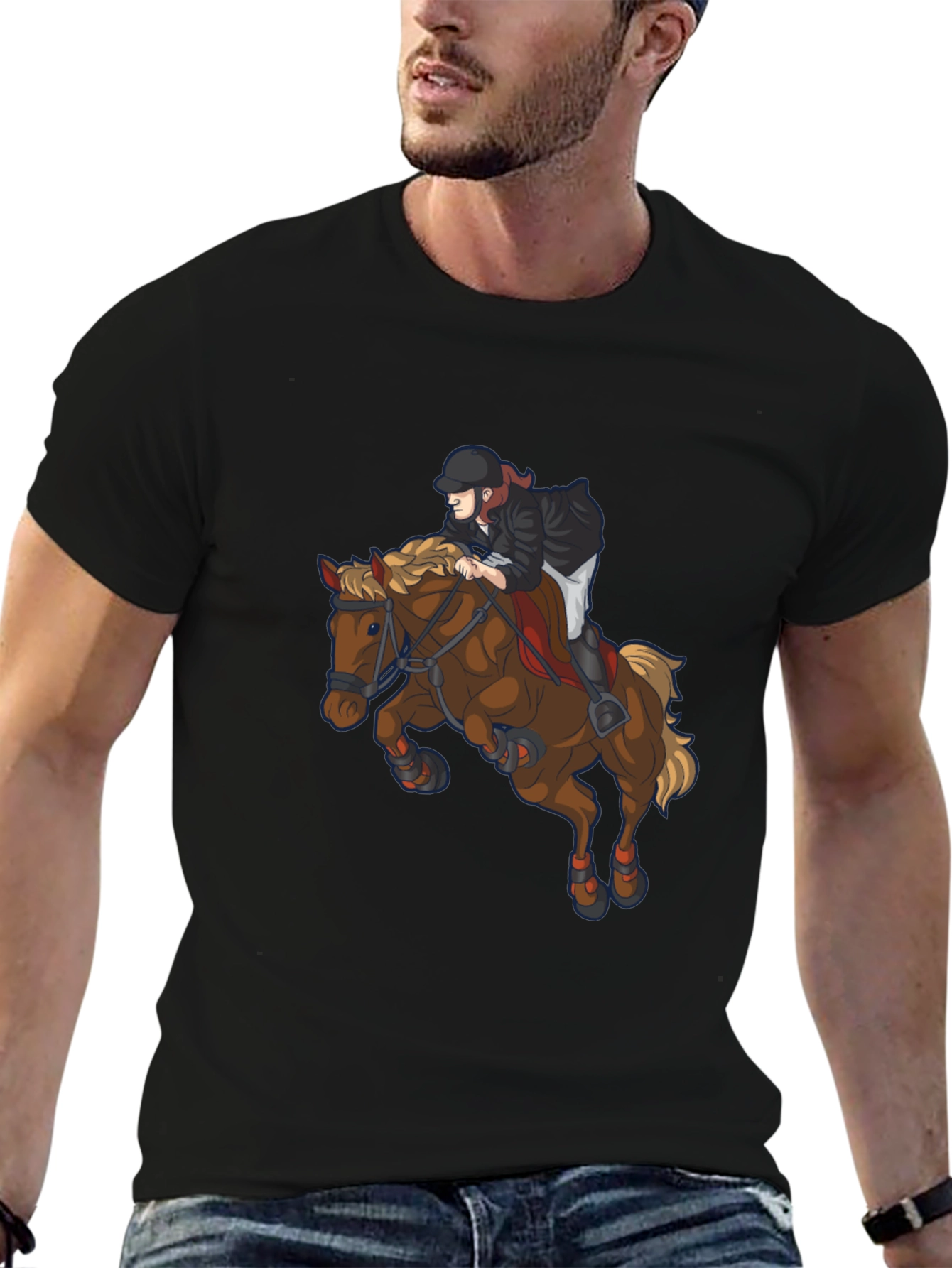 Equestrian Horse Rider Graphic Tee