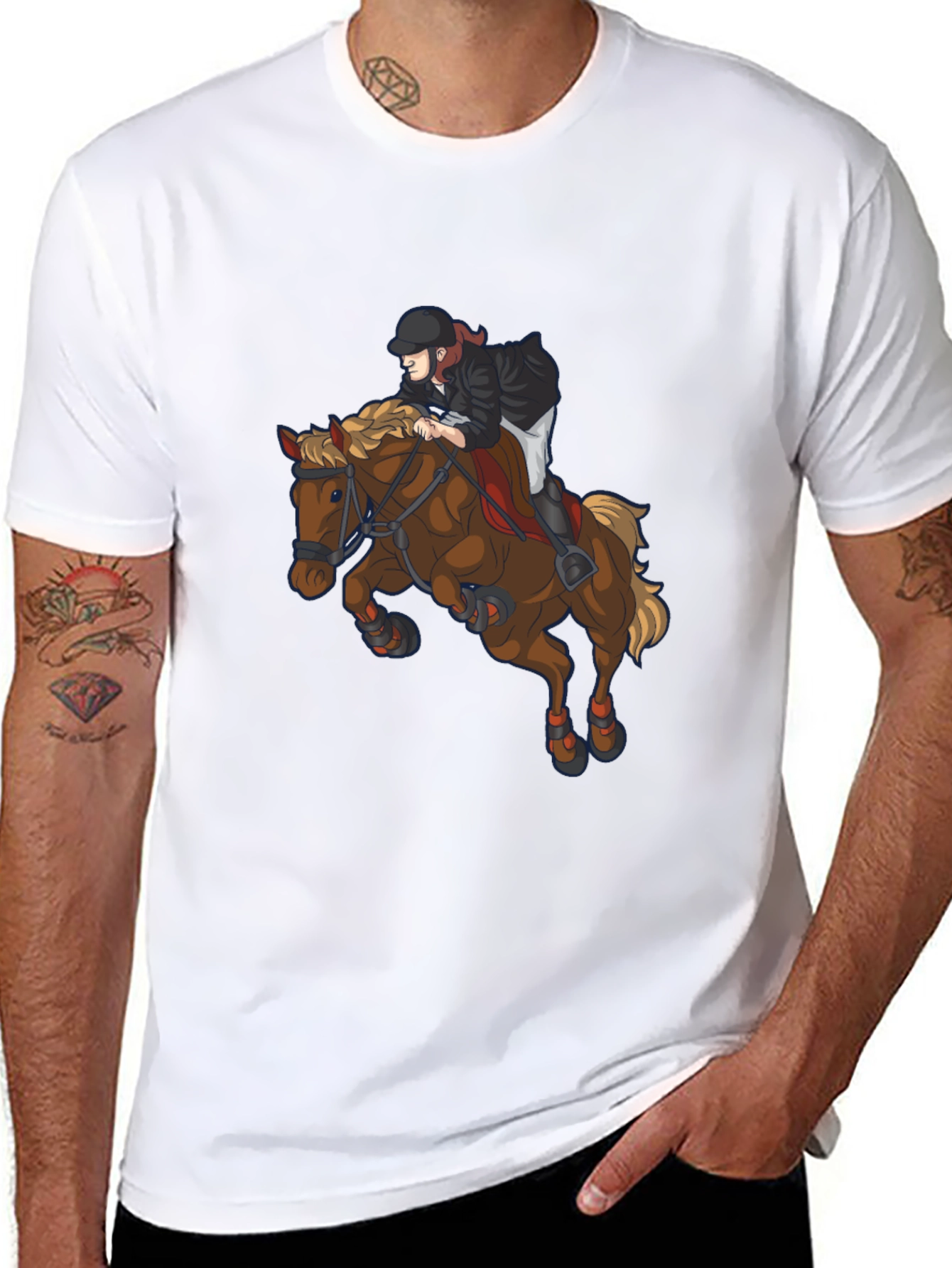Equestrian Horse Rider Graphic Tee