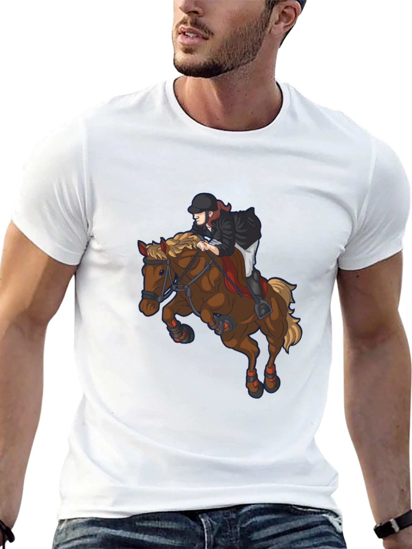 Equestrian Horse Rider Graphic Tee