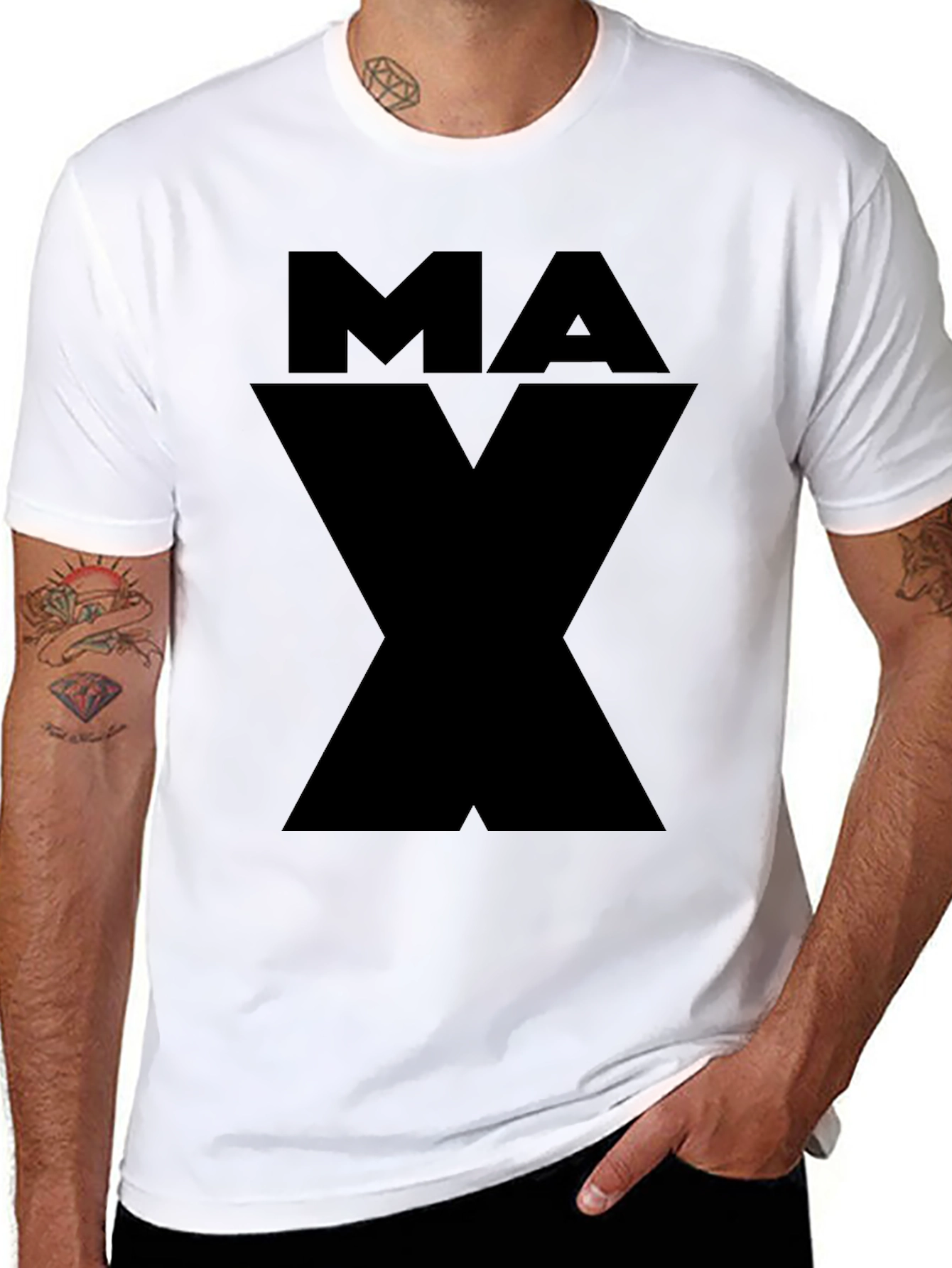 Black MAX T-Shirt - Bold Graphic Tee