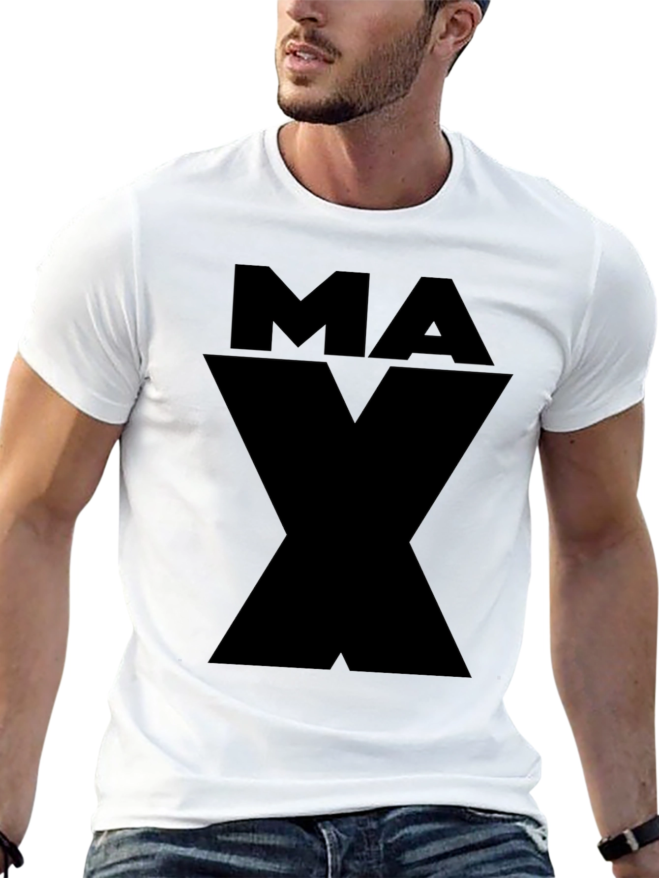 Black MAX T-Shirt - Bold Graphic Tee