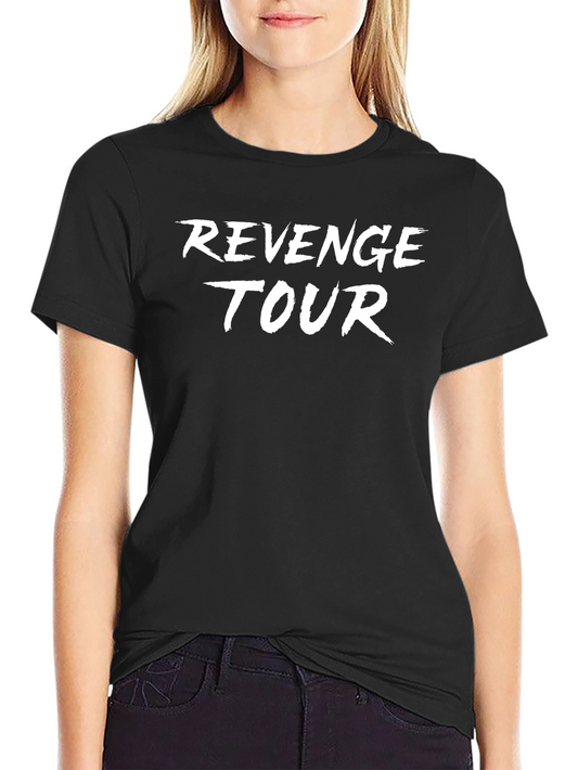 Revenge Tour Graphic Print Black T-Shirt