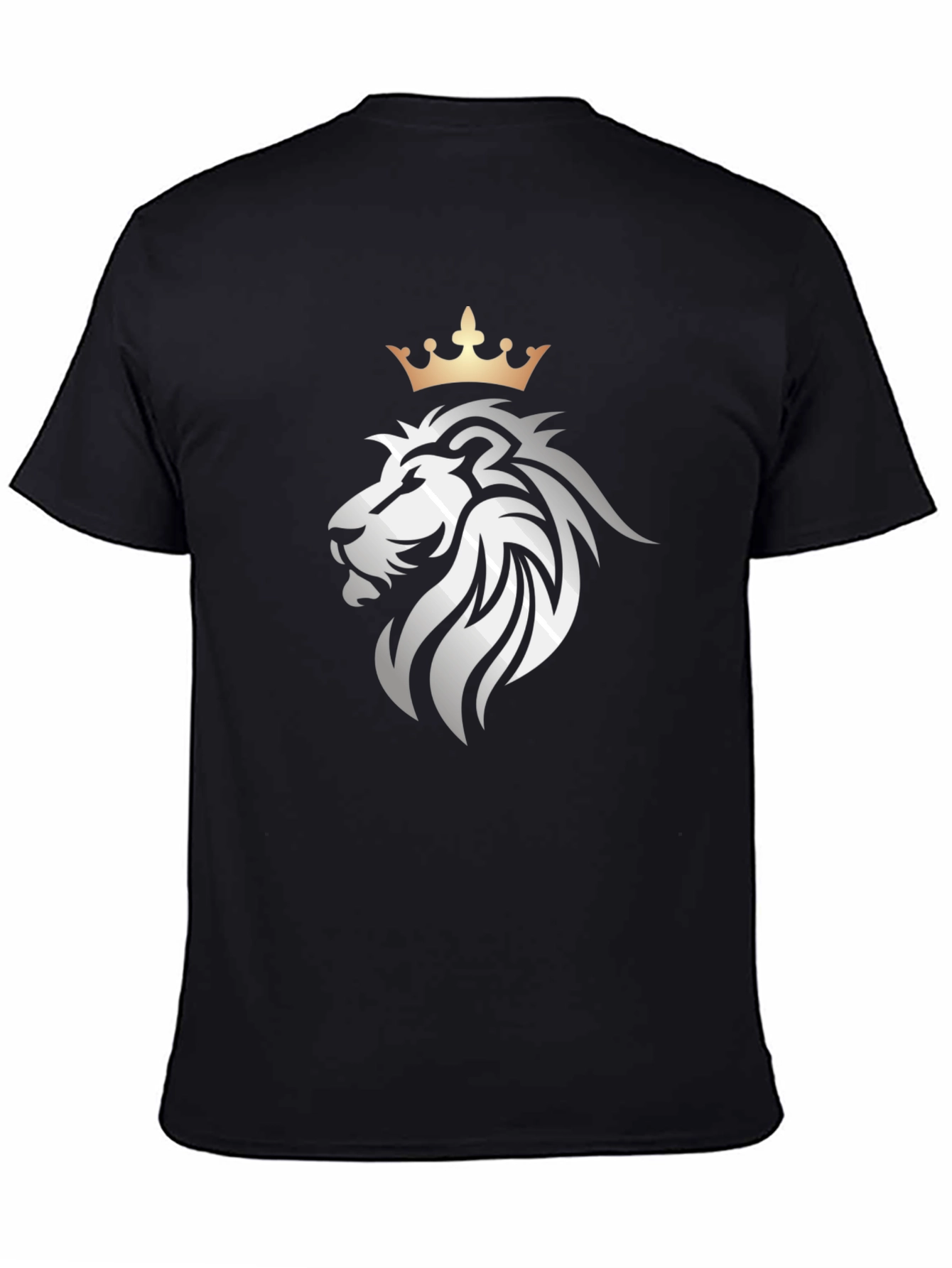Lion Crown Graphic Black T-Shirt