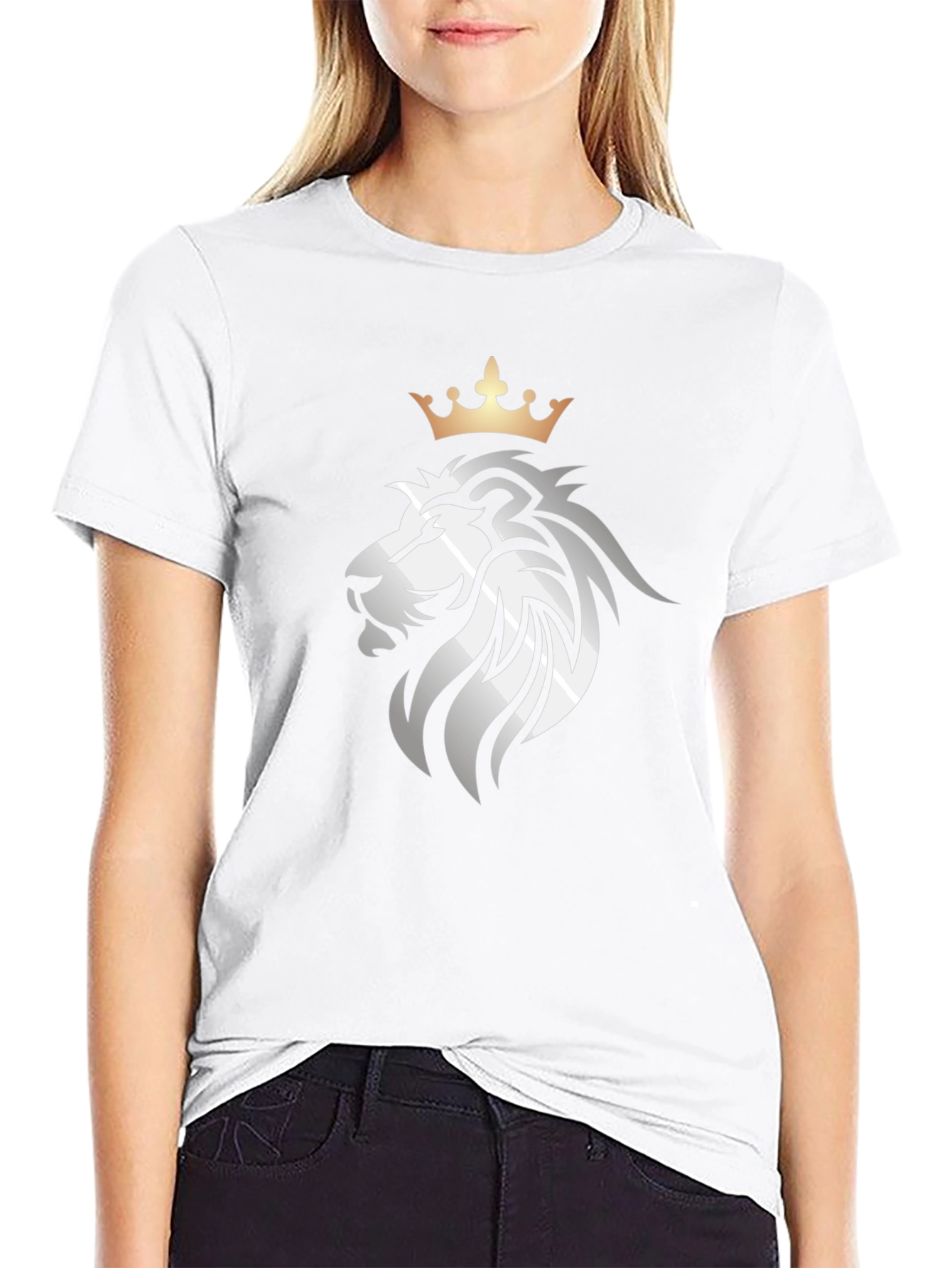Lion Crown Graphic Black T-Shirt