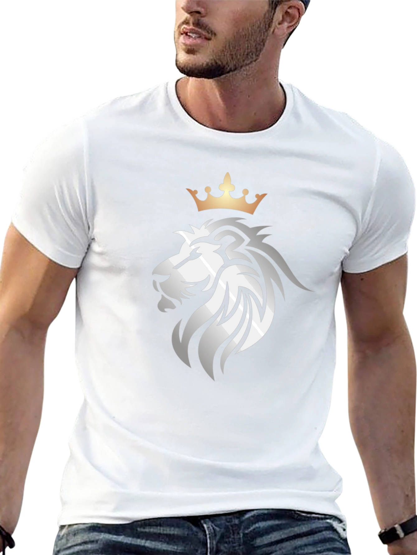Lion Crown Graphic Black T-Shirt