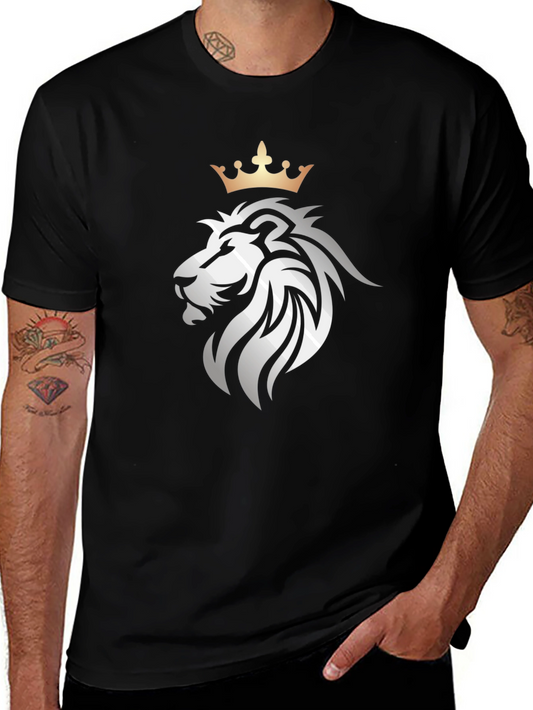 Lion Crown Graphic Black T-Shirt