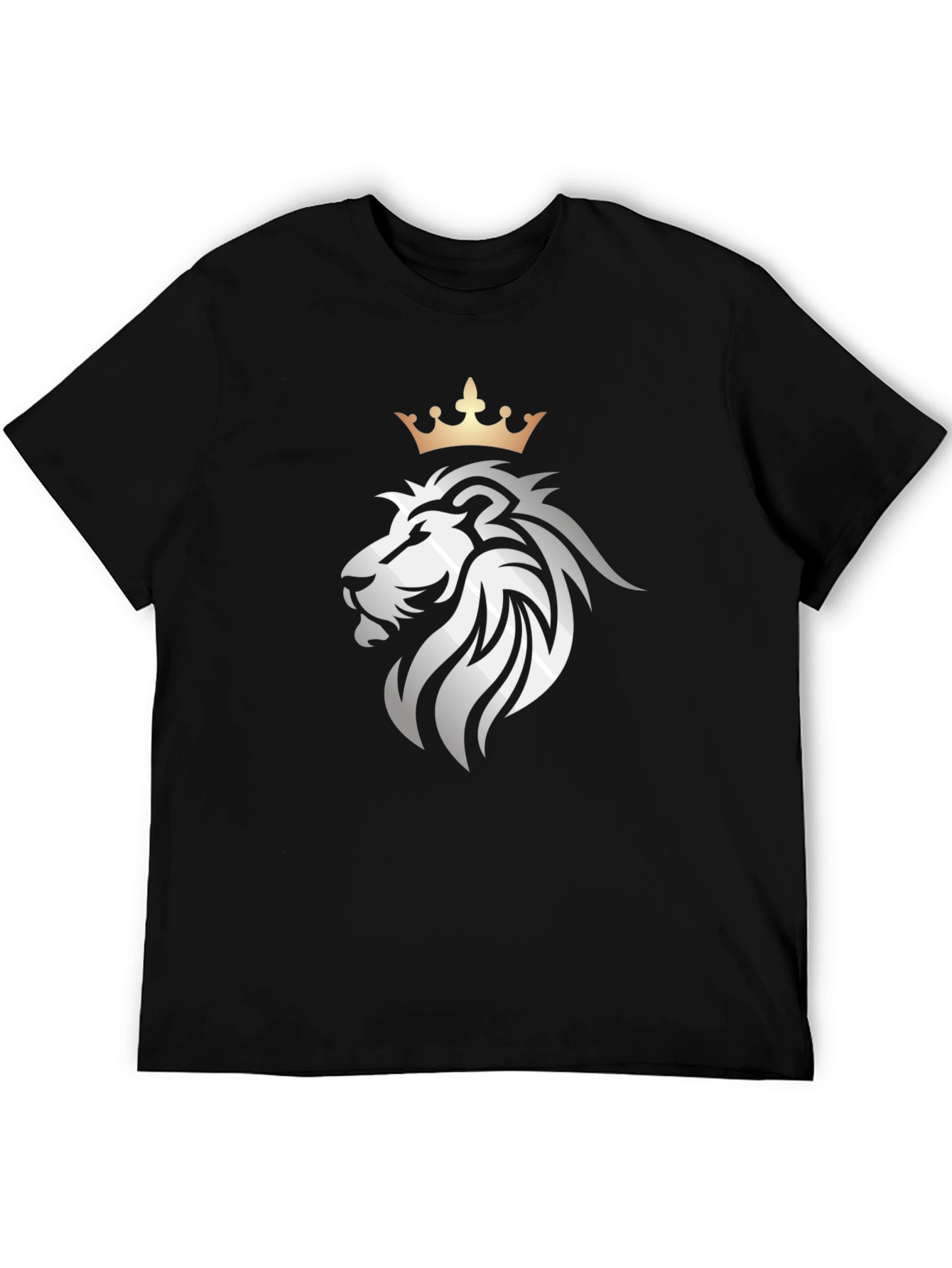 Lion Crown Graphic Black T-Shirt