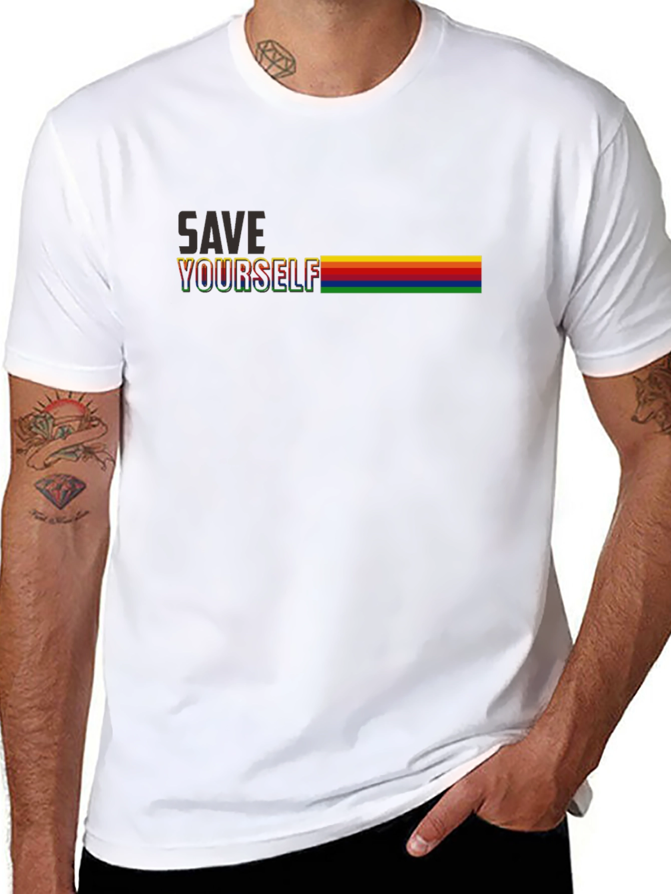 Save Yourself Rainbow T-Shirt