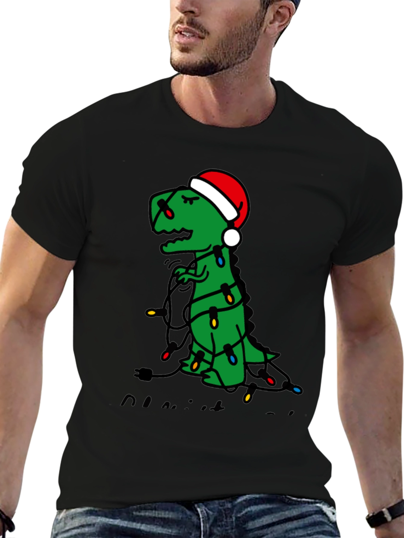 Festive Dino T-Shirt: Christmas Trex Tee