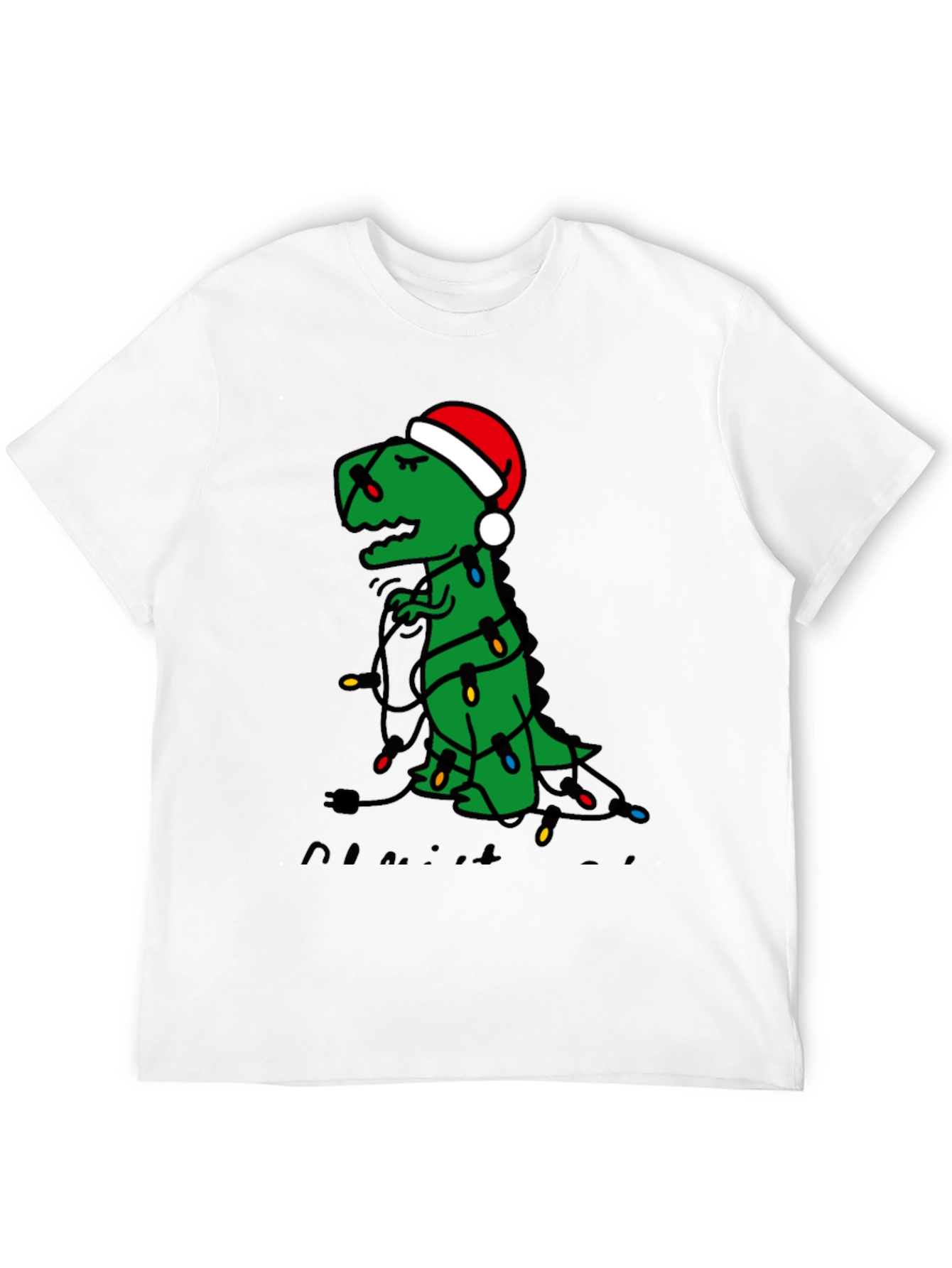 Festive Dino T-Shirt: Christmas Trex Tee