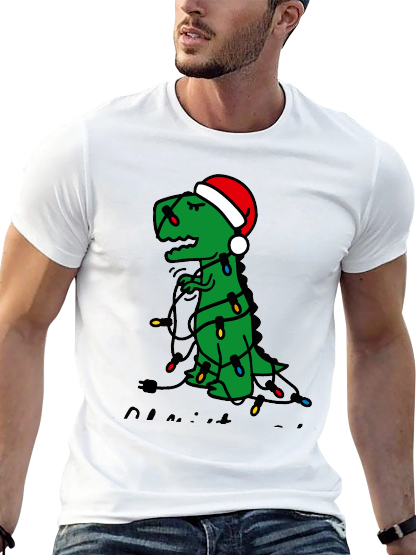 Festive Dino T-Shirt: Christmas Trex Tee