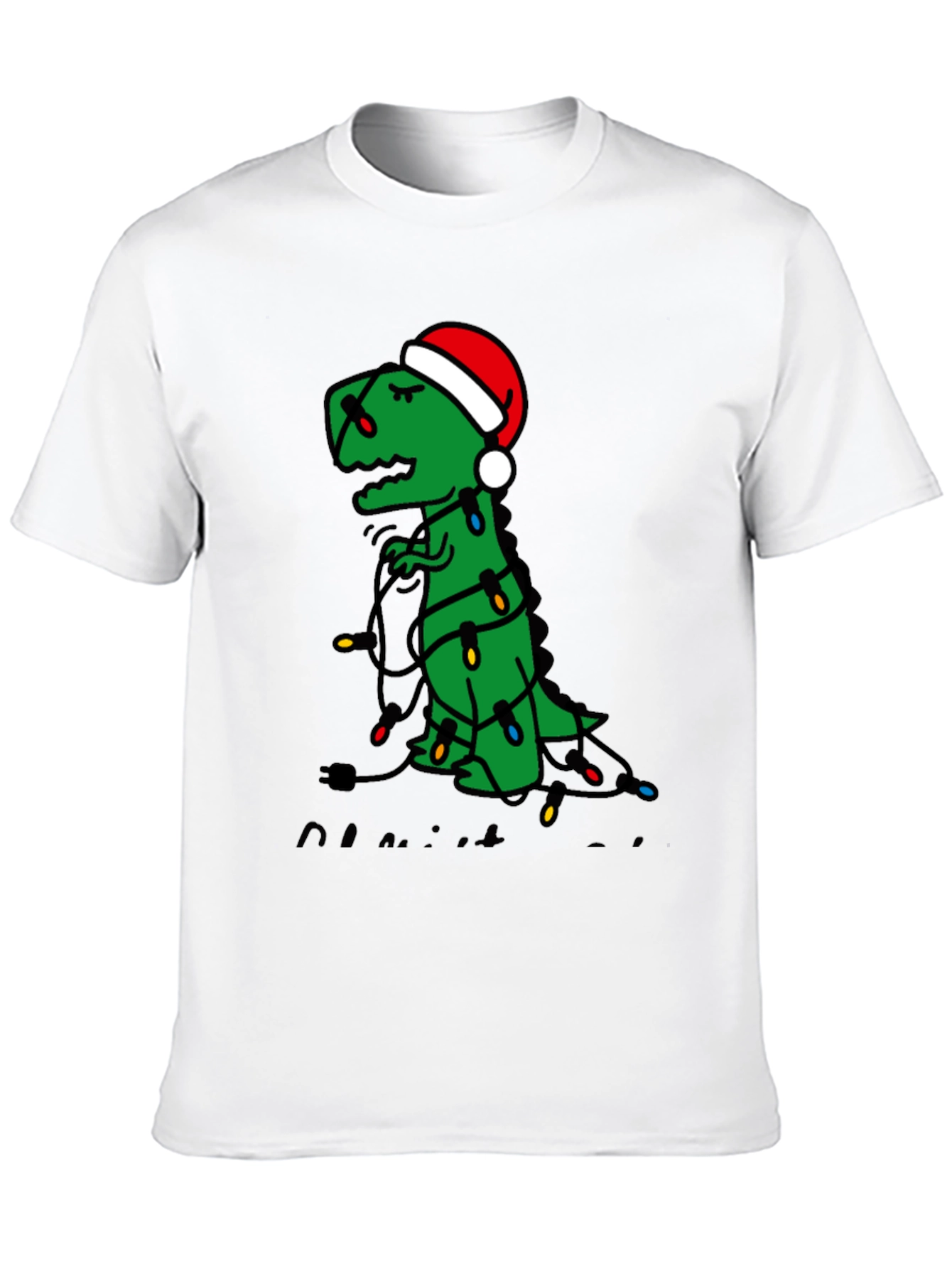 Festive Dino T-Shirt: Christmas Trex Tee