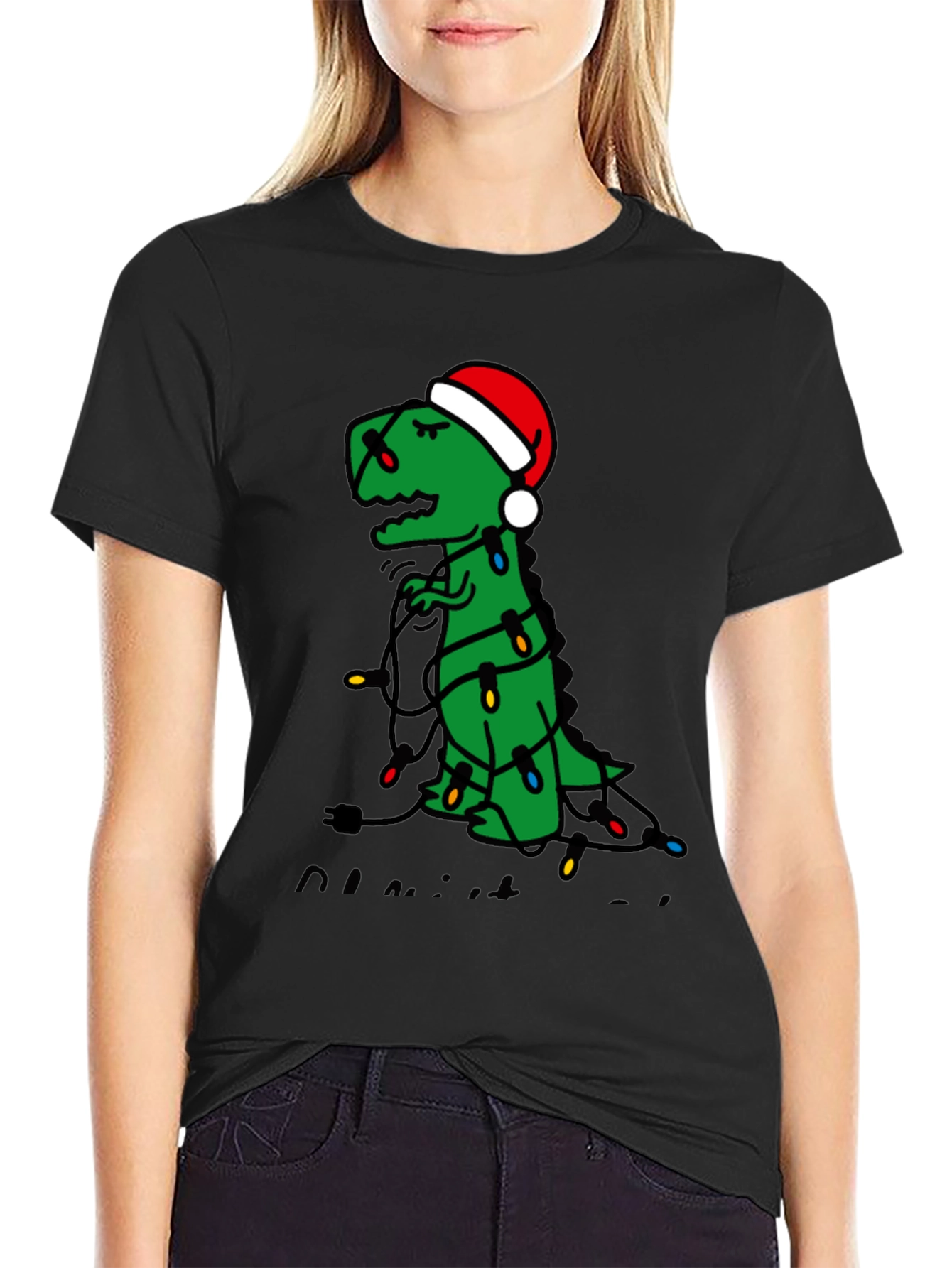 Festive Dino T-Shirt: Christmas Trex Tee