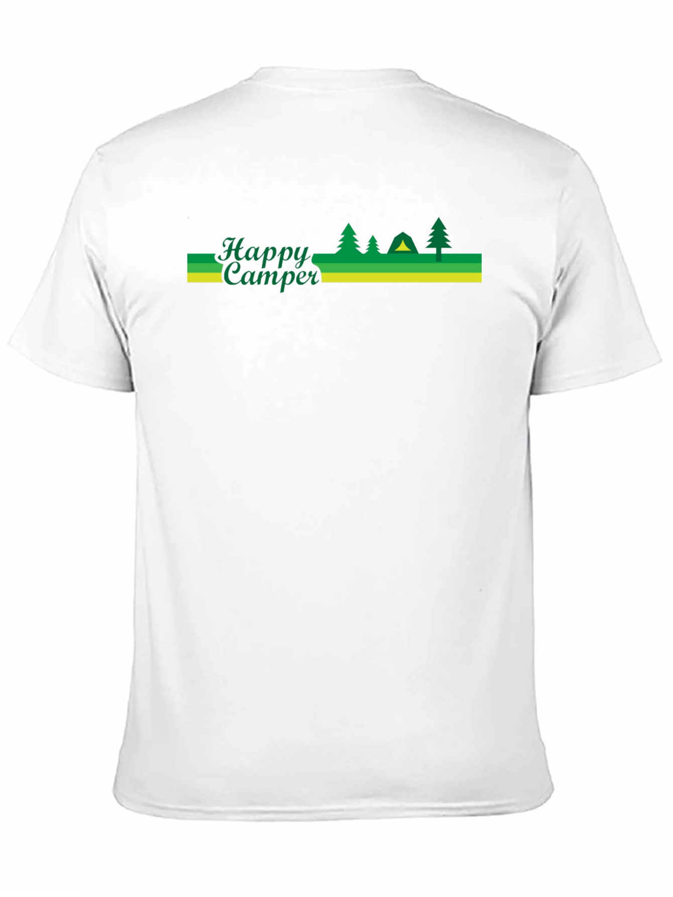 Happy Camper Black Graphic T-Shirt
