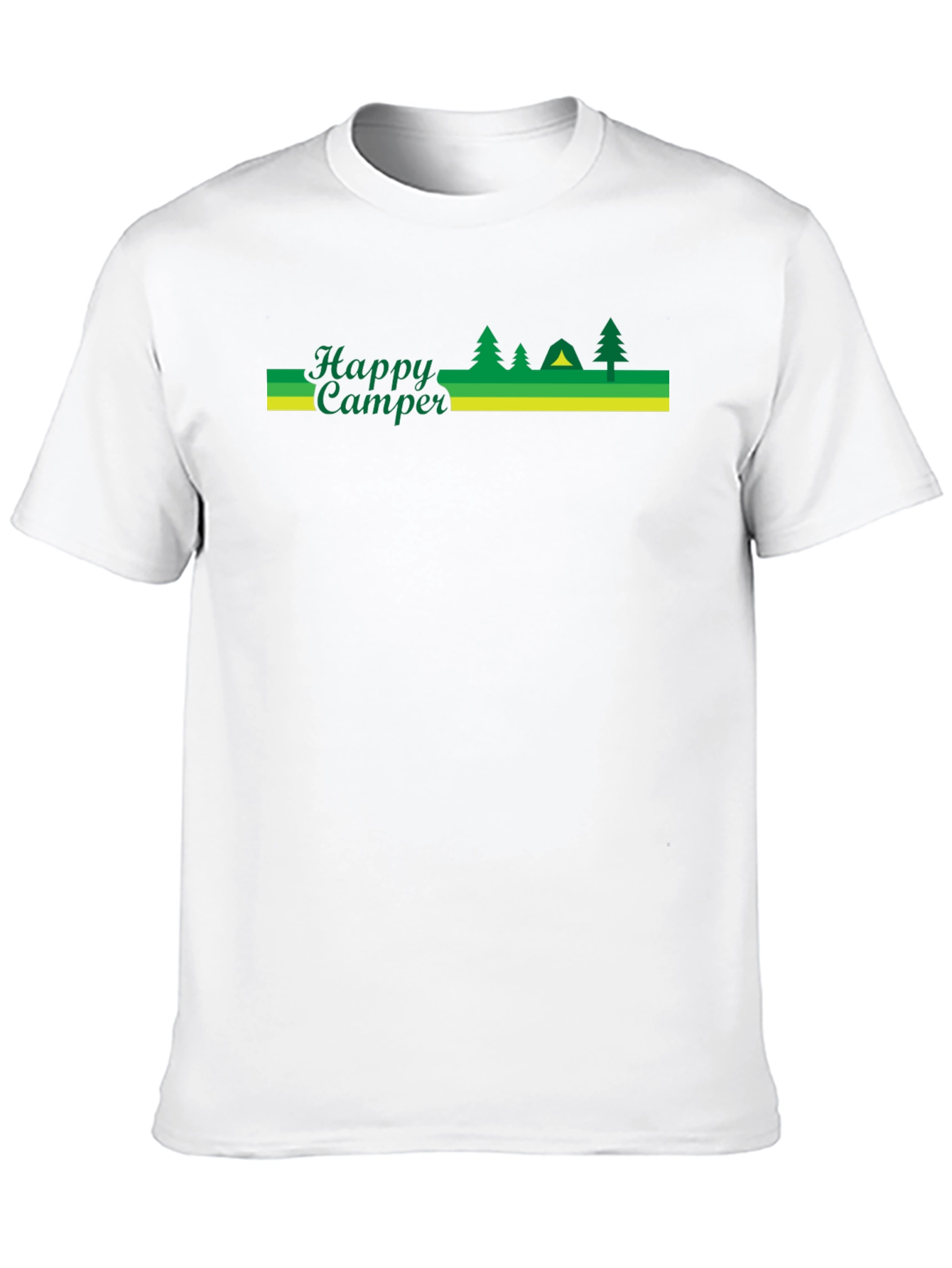 Happy Camper Black Graphic T-Shirt