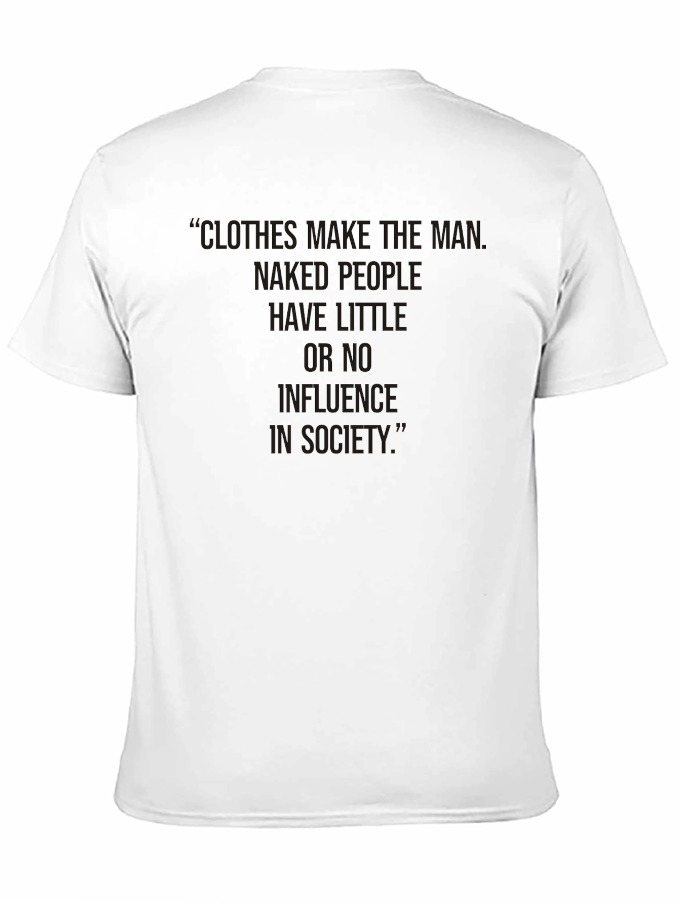 Clothes Make The Man Graphic Tee - Black