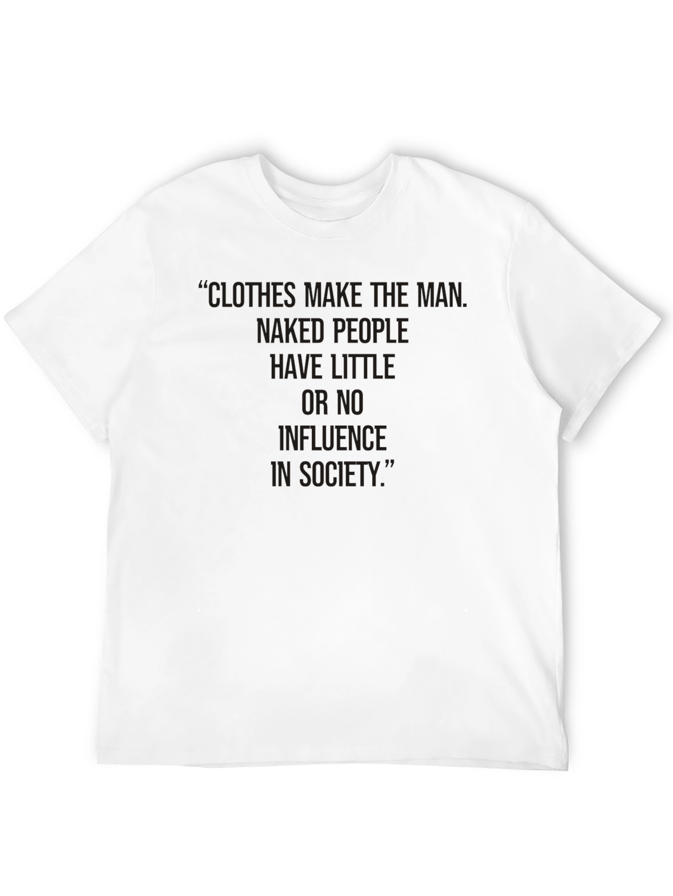 Clothes Make The Man Graphic Tee - Black