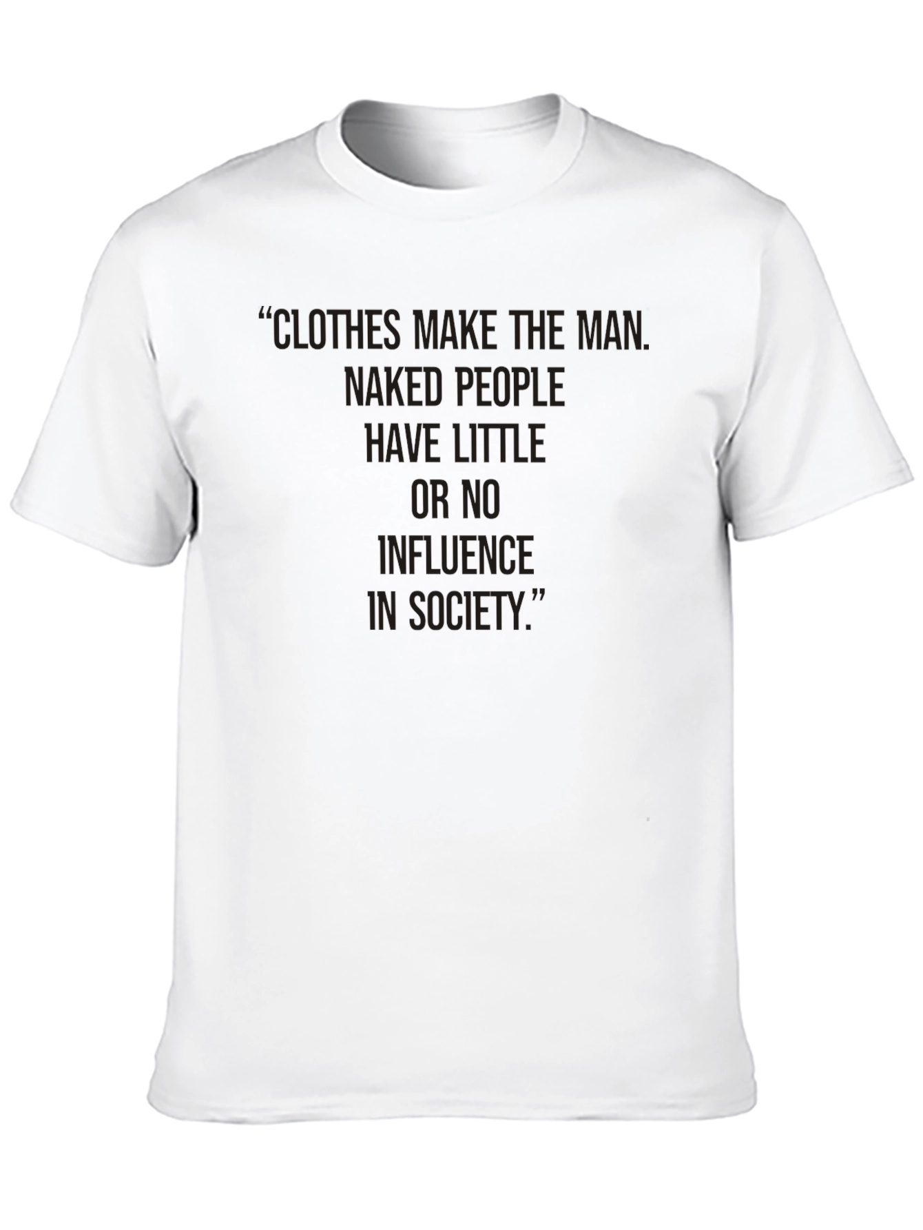 Clothes Make The Man Graphic Tee - Black