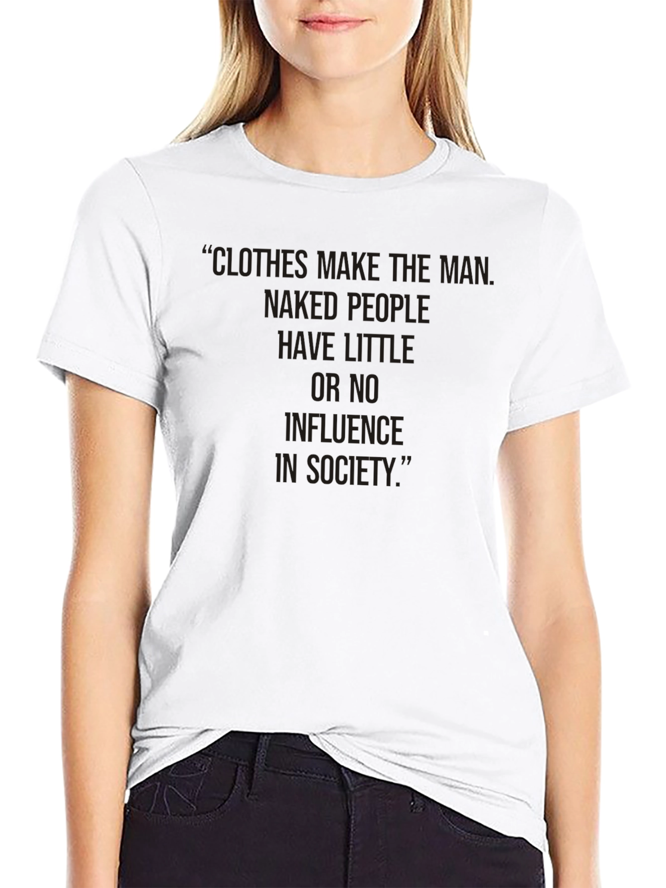 Clothes Make The Man Graphic Tee - Black