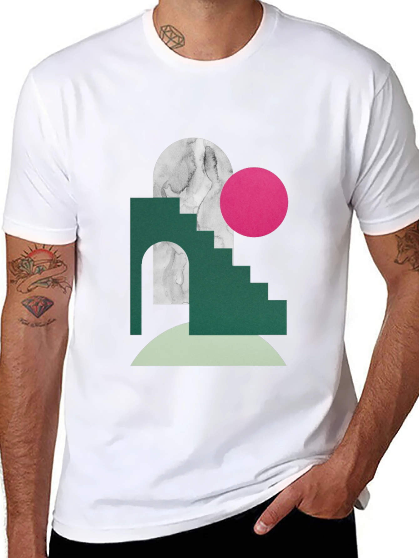 Abstract Geometric Graphic Tee