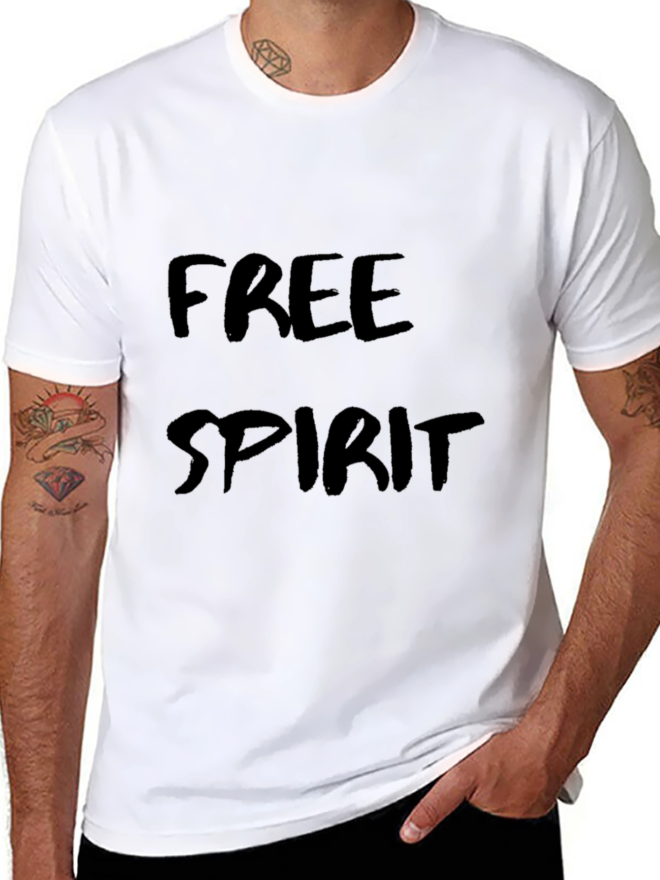 Free Spirit Black Graphic Tee