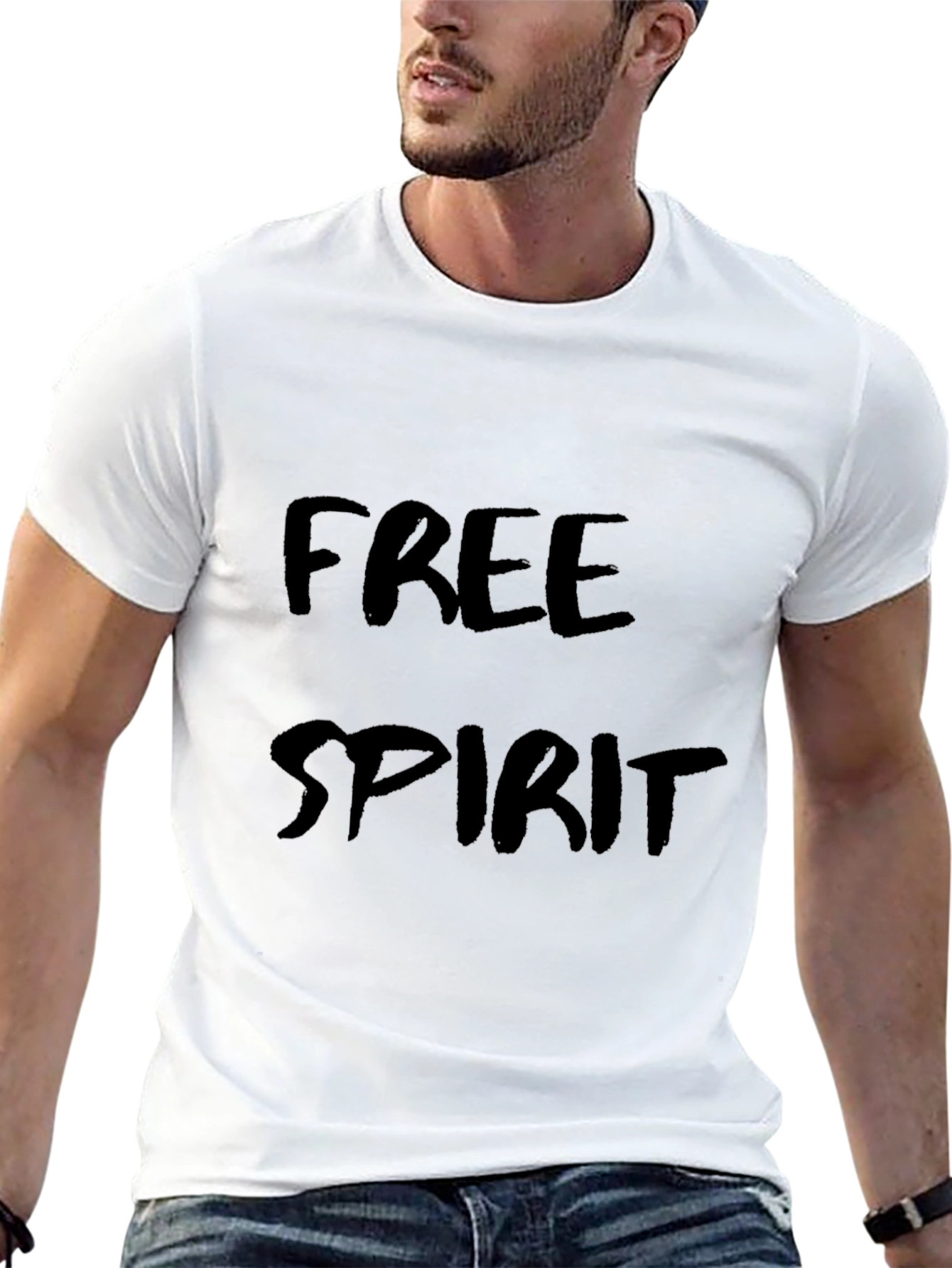 Free Spirit Black Graphic Tee