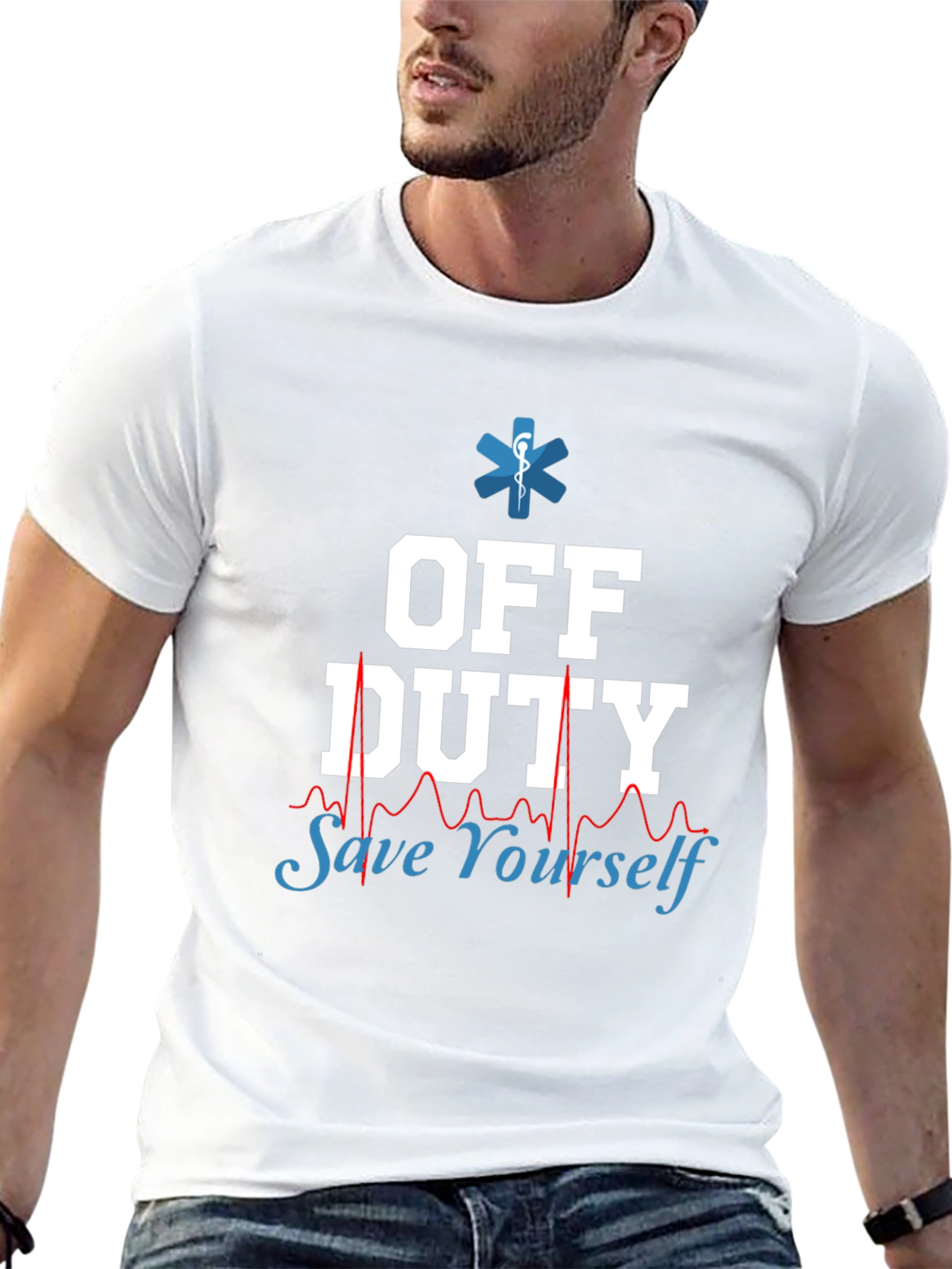 Off Duty Save Yourself EMT/Paramedic Graphic Tee