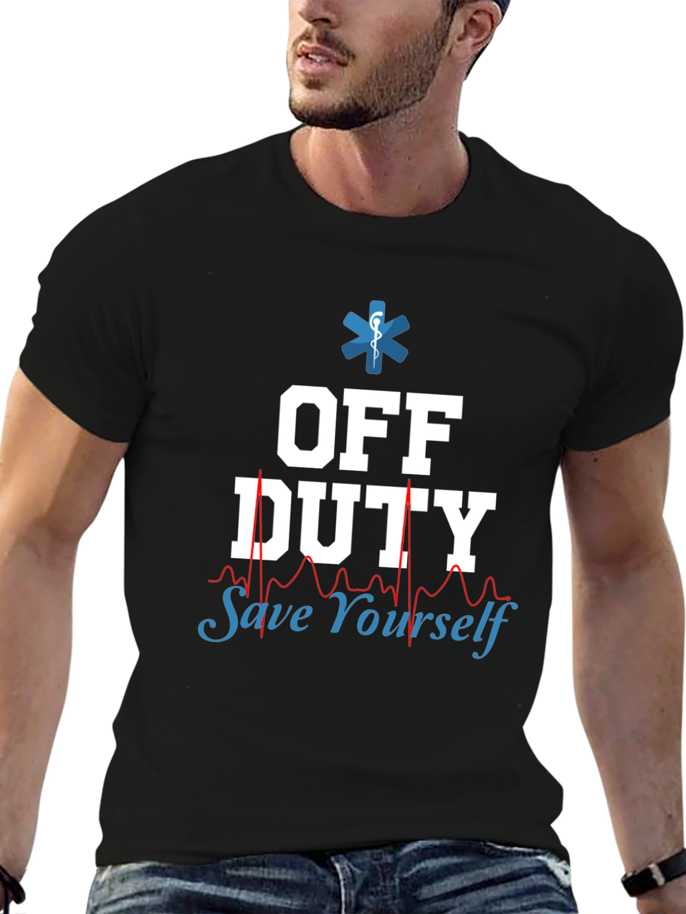 Off Duty Save Yourself EMT/Paramedic Graphic Tee
