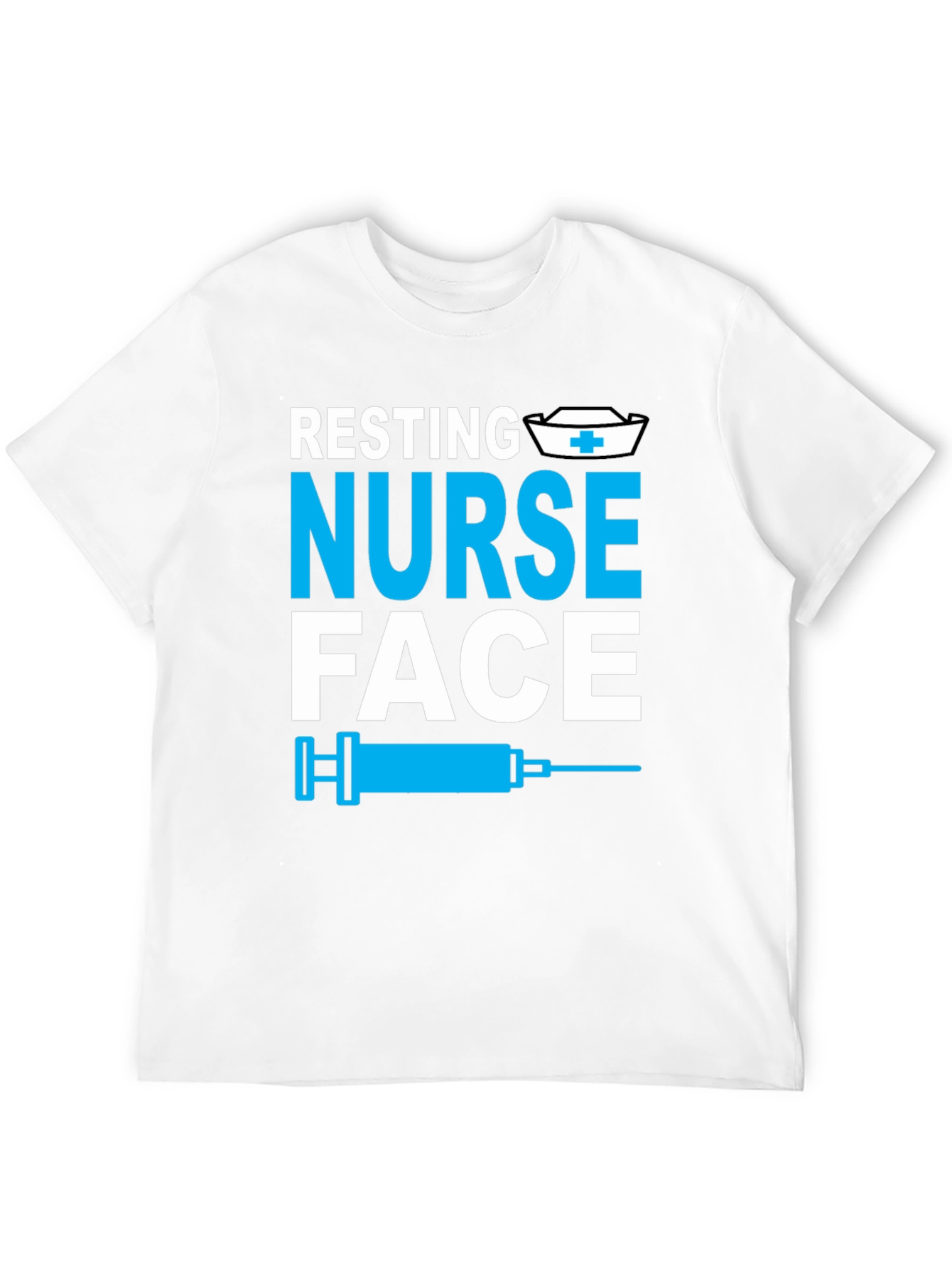 Resting Nurse Face Graphic Tee - Funny Medical Apparel