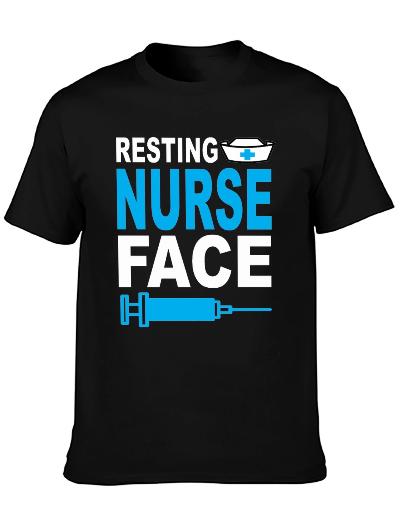 Resting Nurse Face Graphic Tee - Funny Medical Apparel