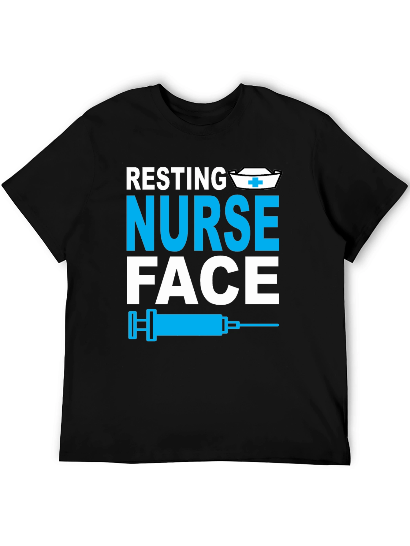 Resting Nurse Face Graphic Tee - Funny Medical Apparel