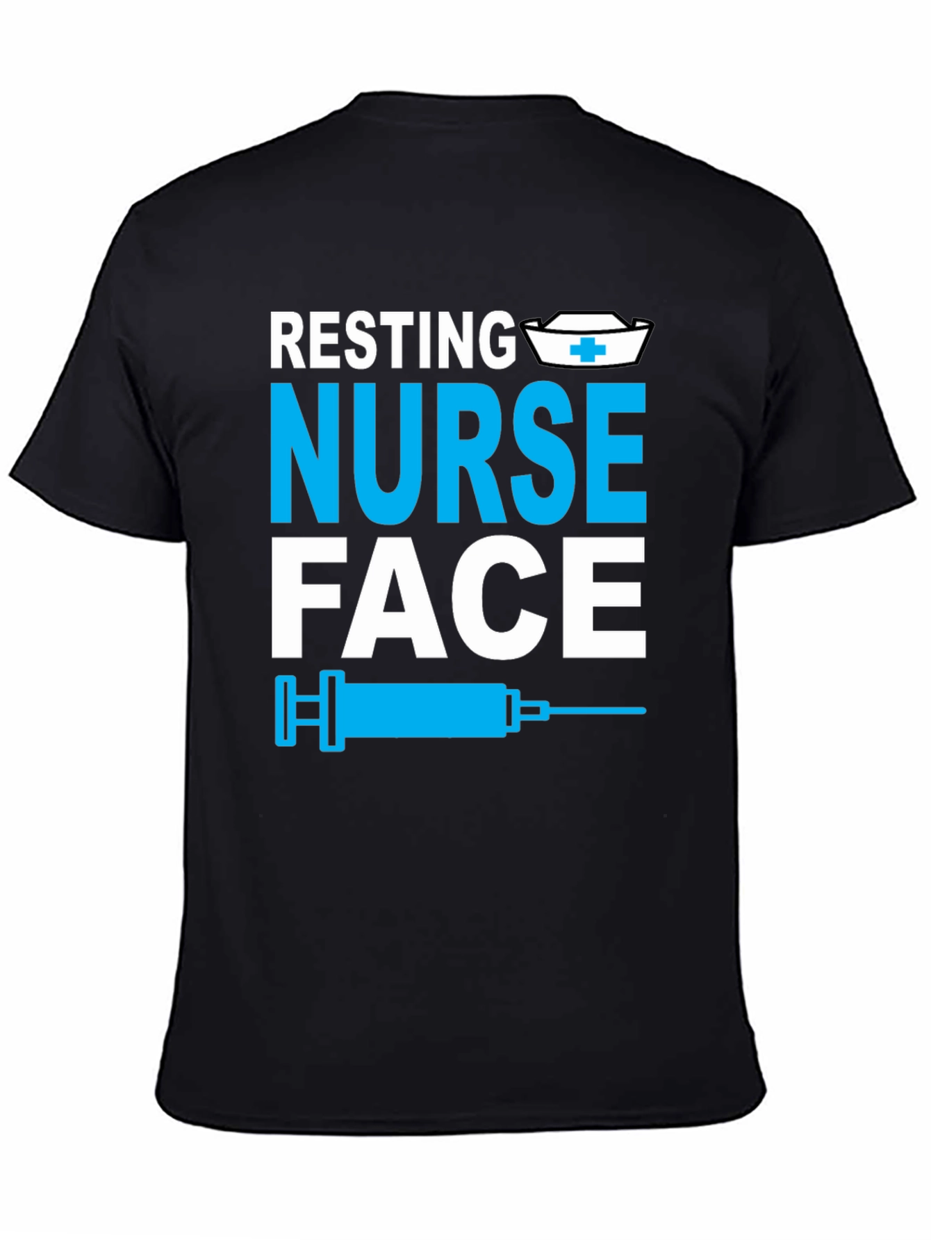 Resting Nurse Face Graphic Tee - Funny Medical Apparel