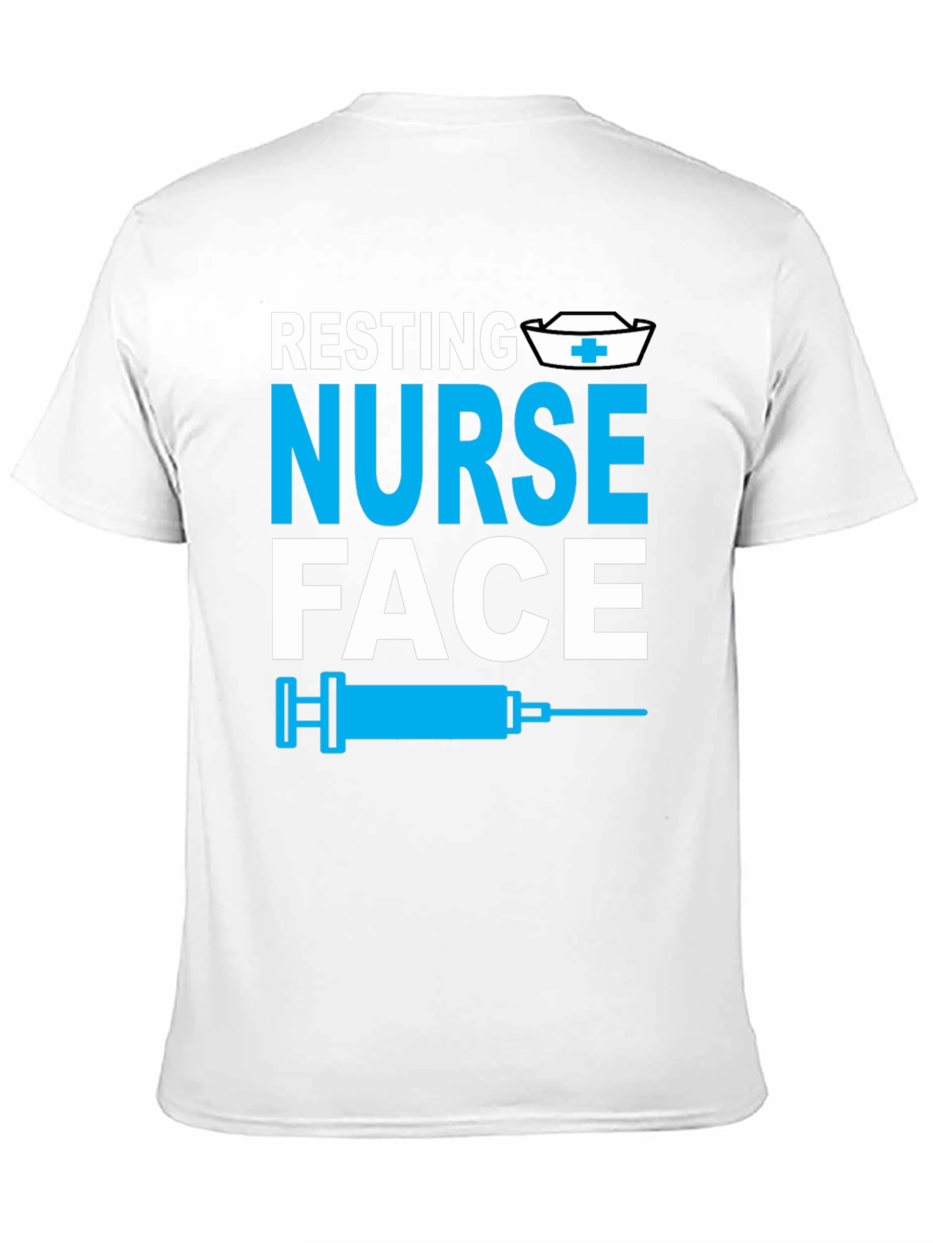 Resting Nurse Face Graphic Tee - Funny Medical Apparel