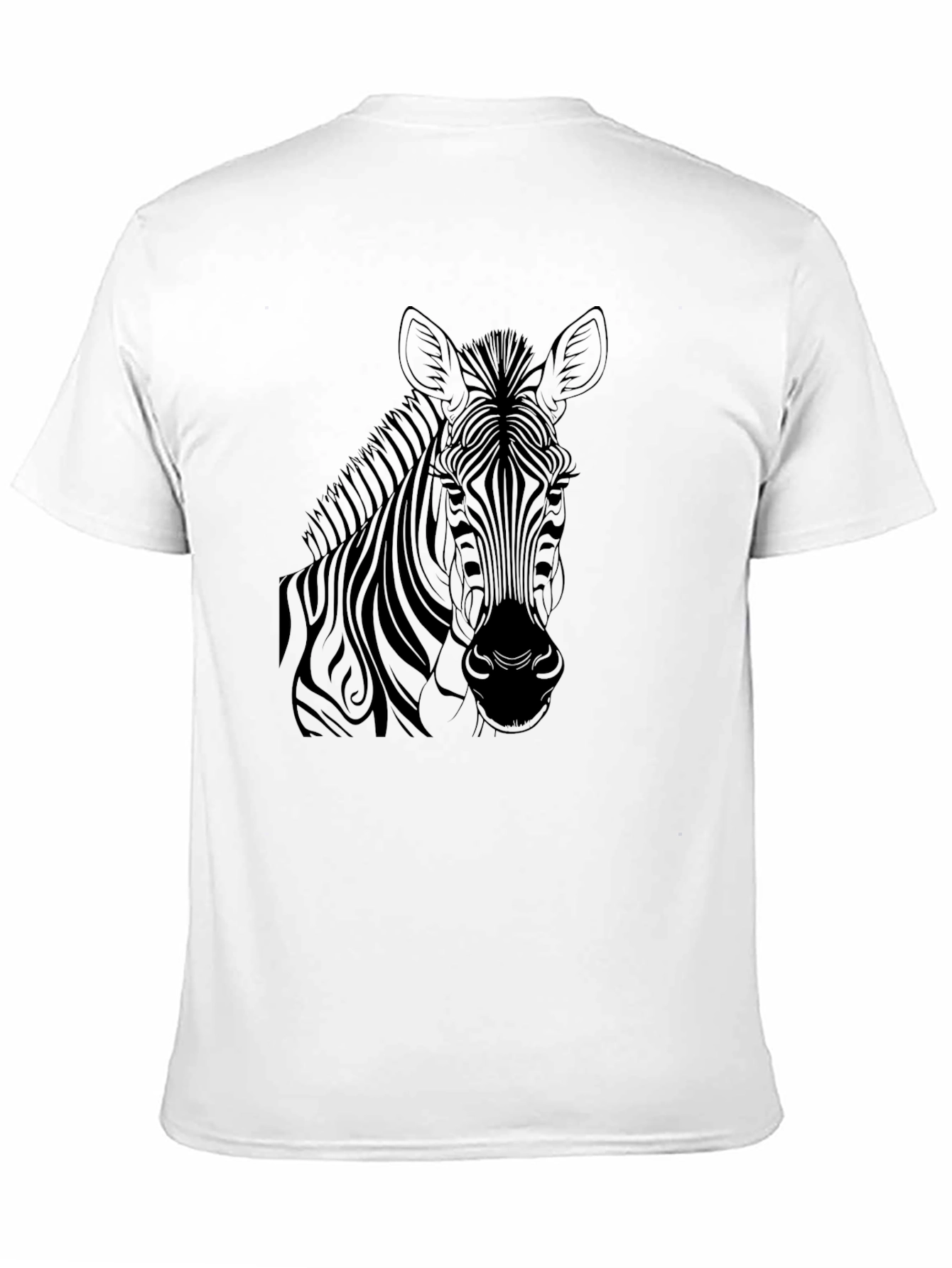 Zebra Graphic T-Shirt: Bold Black Tee