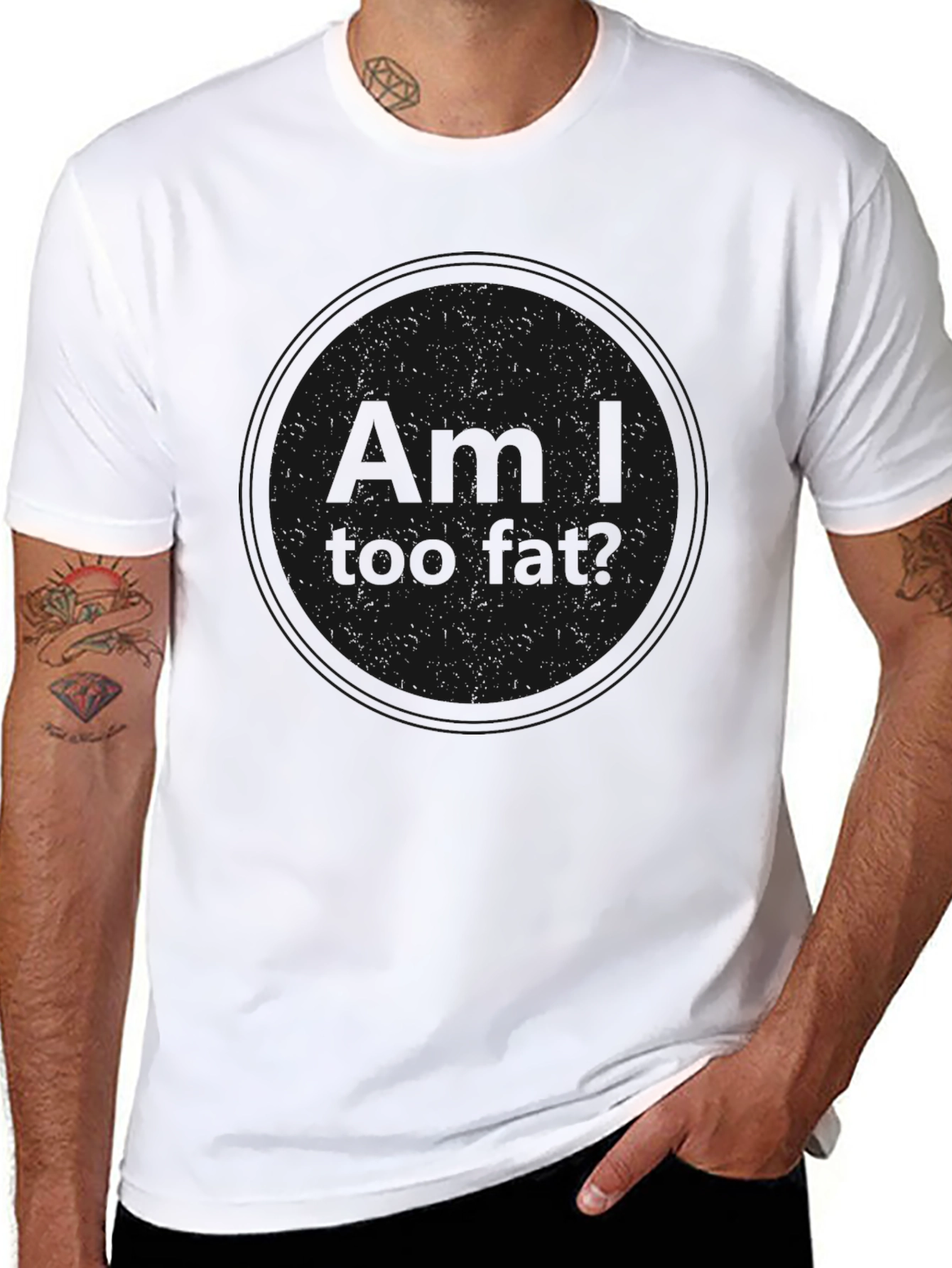 Mens Black Graphic T-Shirt - Am I too Loud?