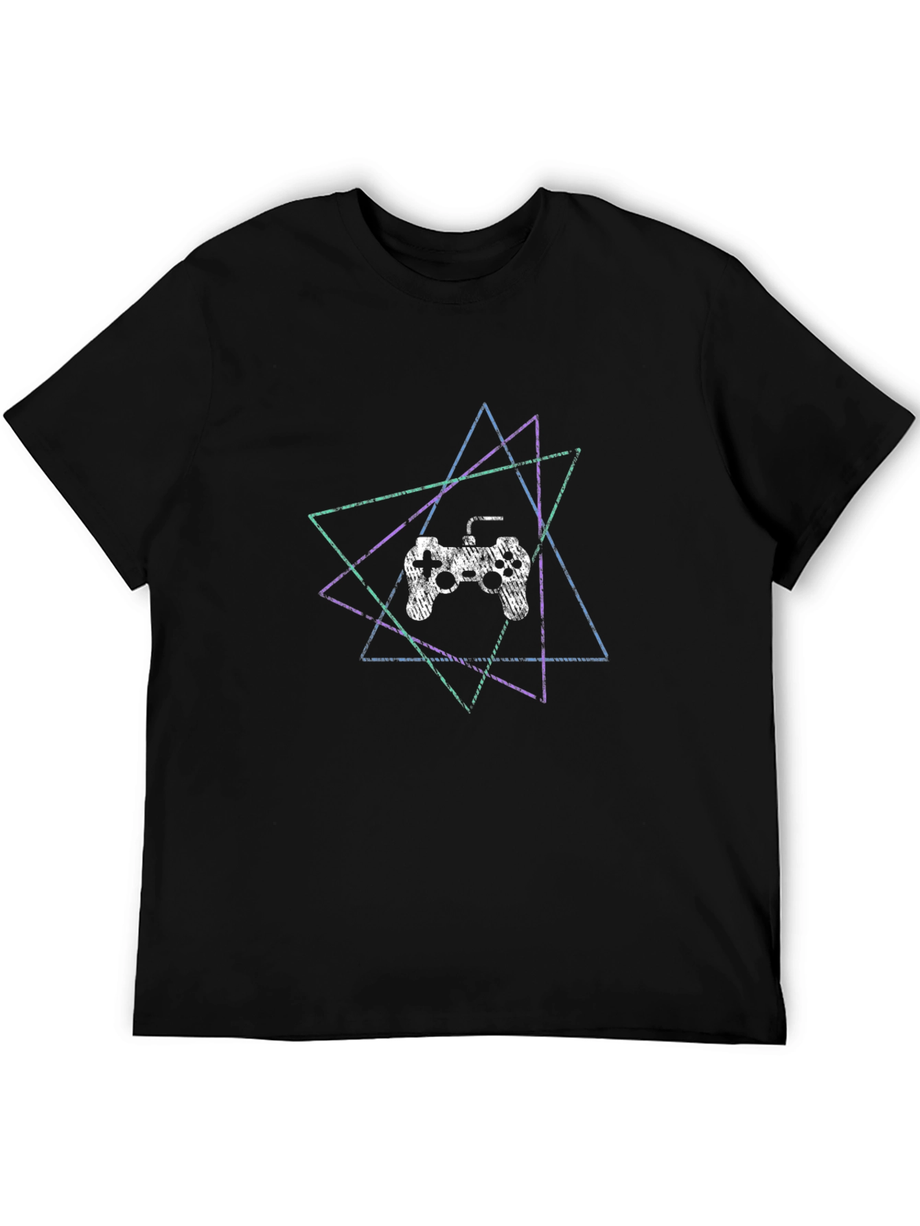 Gaming Controller T-Shirt - Geometric Design