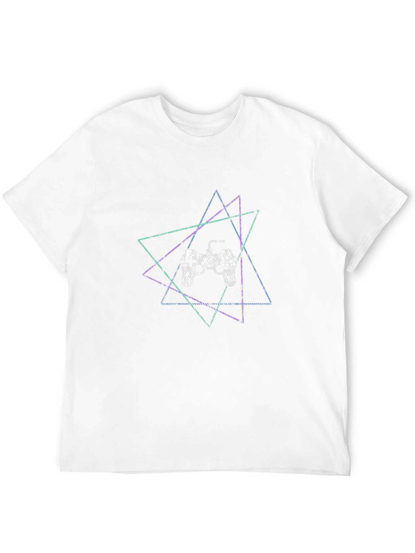 Gaming Controller T-Shirt - Geometric Design