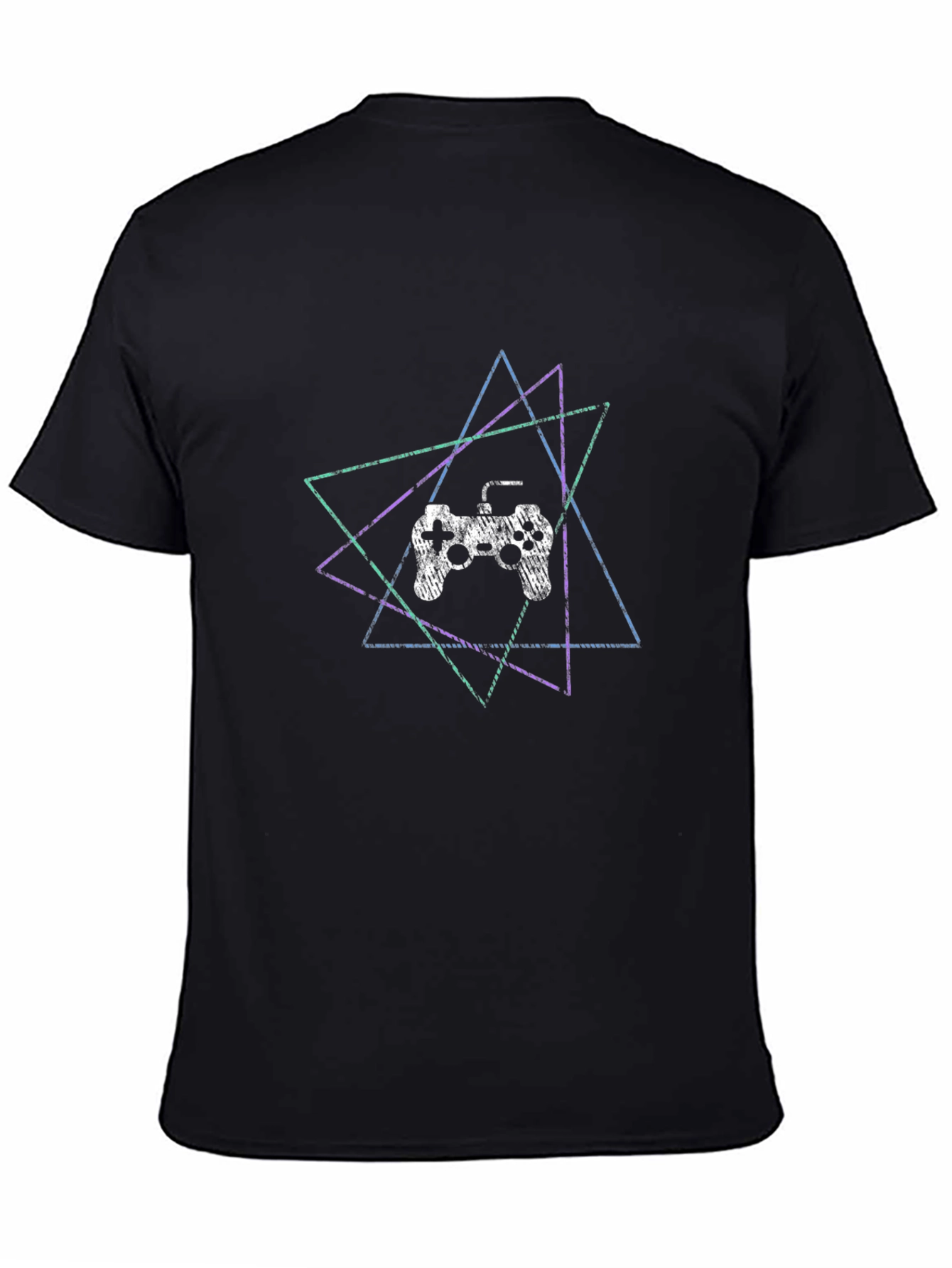 Gaming Controller T-Shirt - Geometric Design