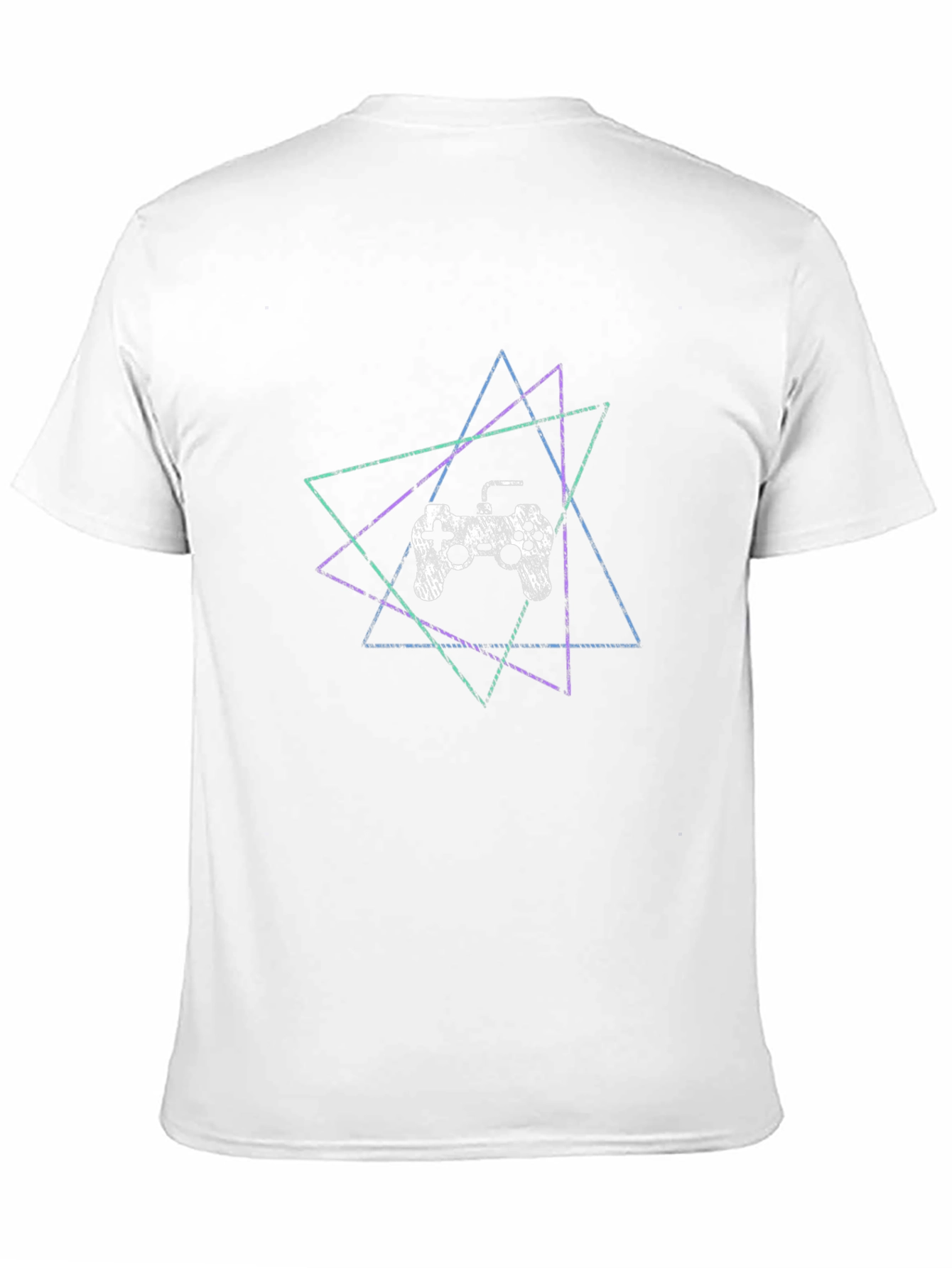 Gaming Controller T-Shirt - Geometric Design