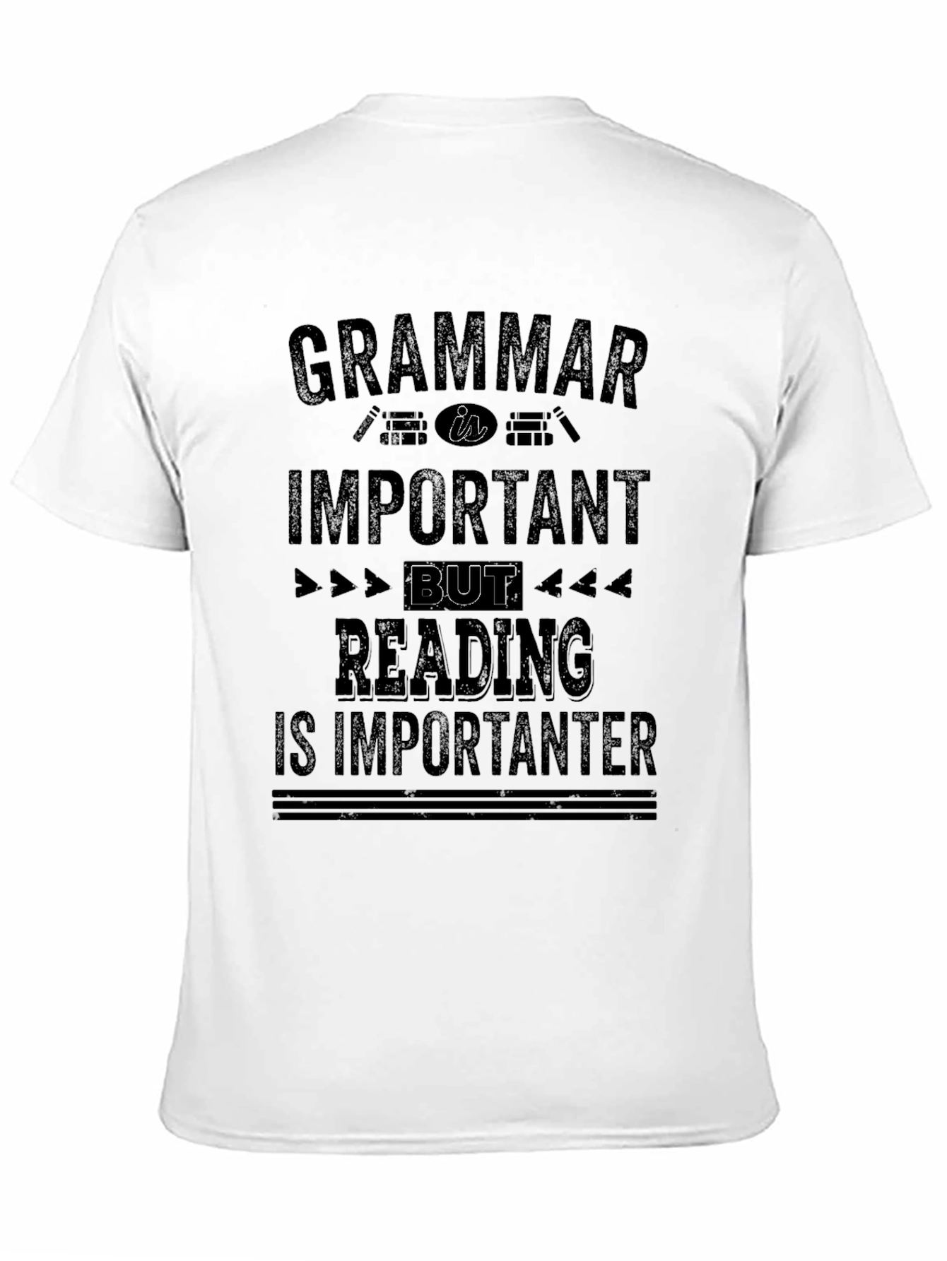 Grammar Reading Important T-Shirt Funny Slogan Tee