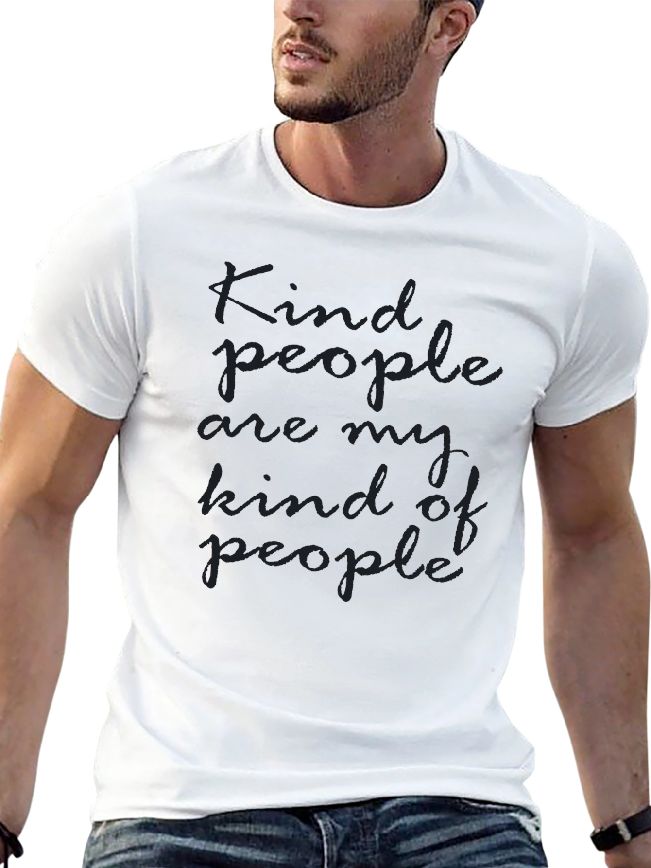 Kind People Graphic Tee - Soft Black T-Shirt