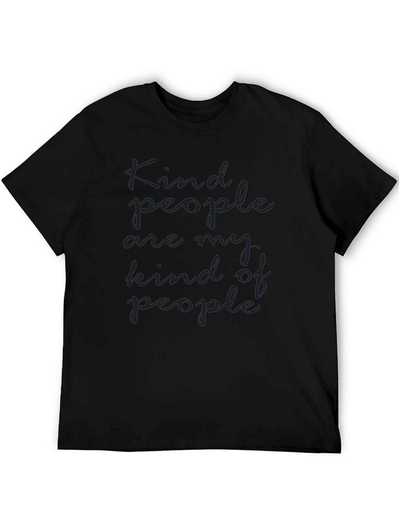 Kind People Graphic Tee - Soft Black T-Shirt
