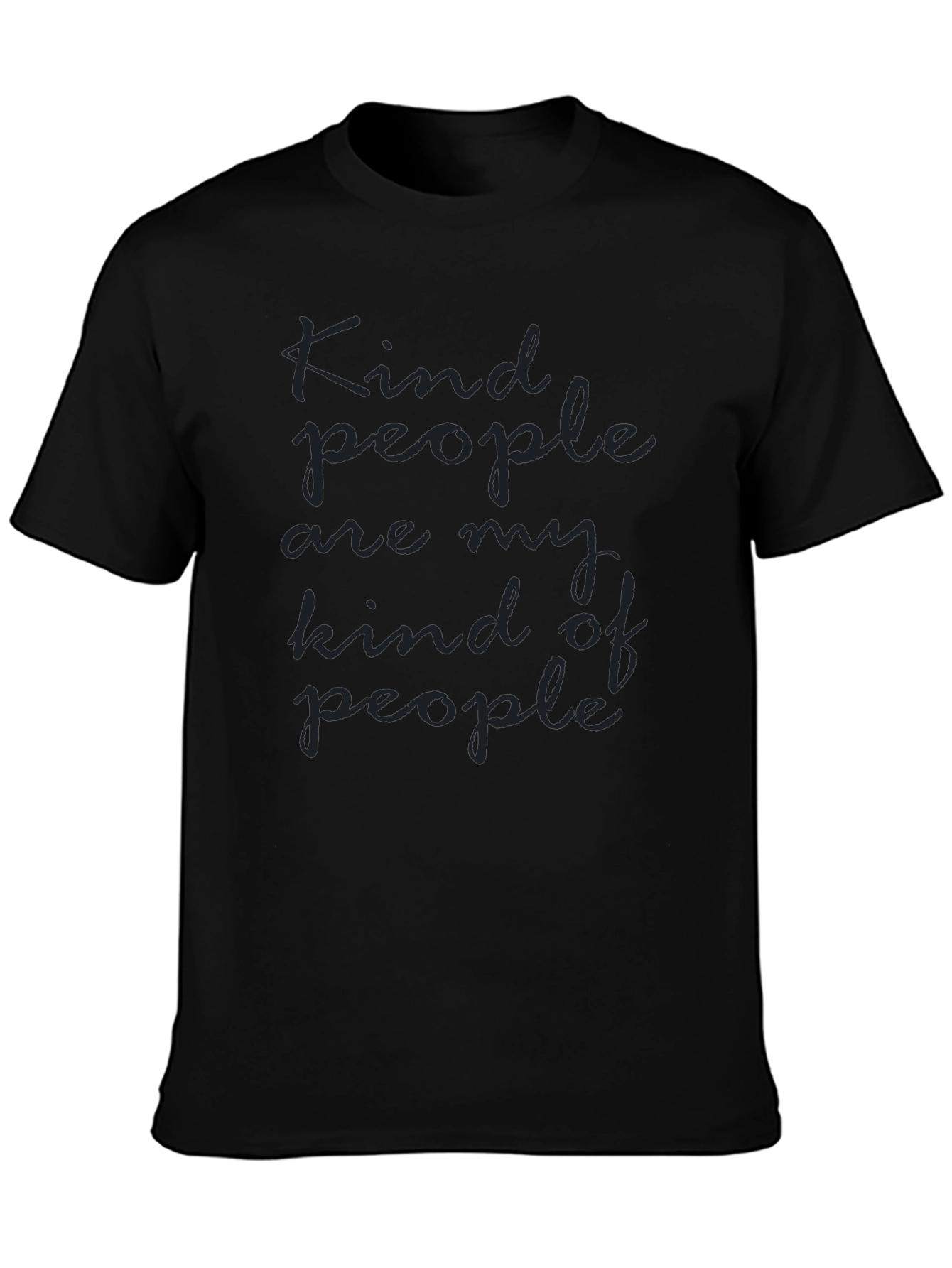 Kind People Graphic Tee - Soft Black T-Shirt