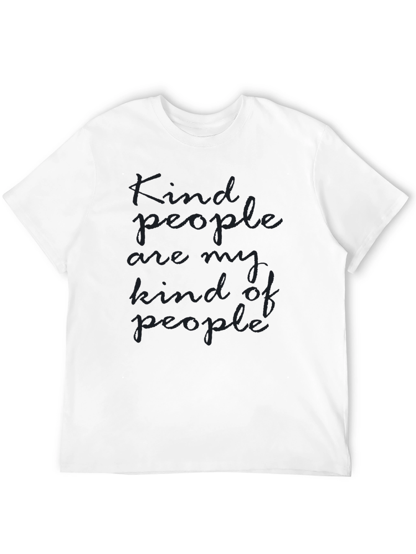 Kind People Graphic Tee - Soft Black T-Shirt