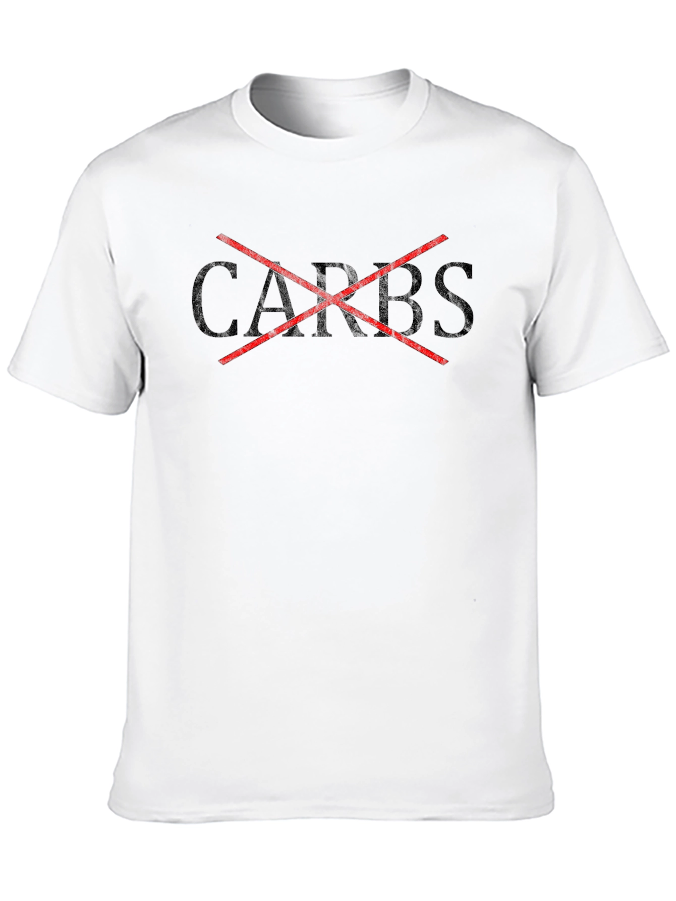 No Carbs Graphic Tee - Diet & Fitness Shirt