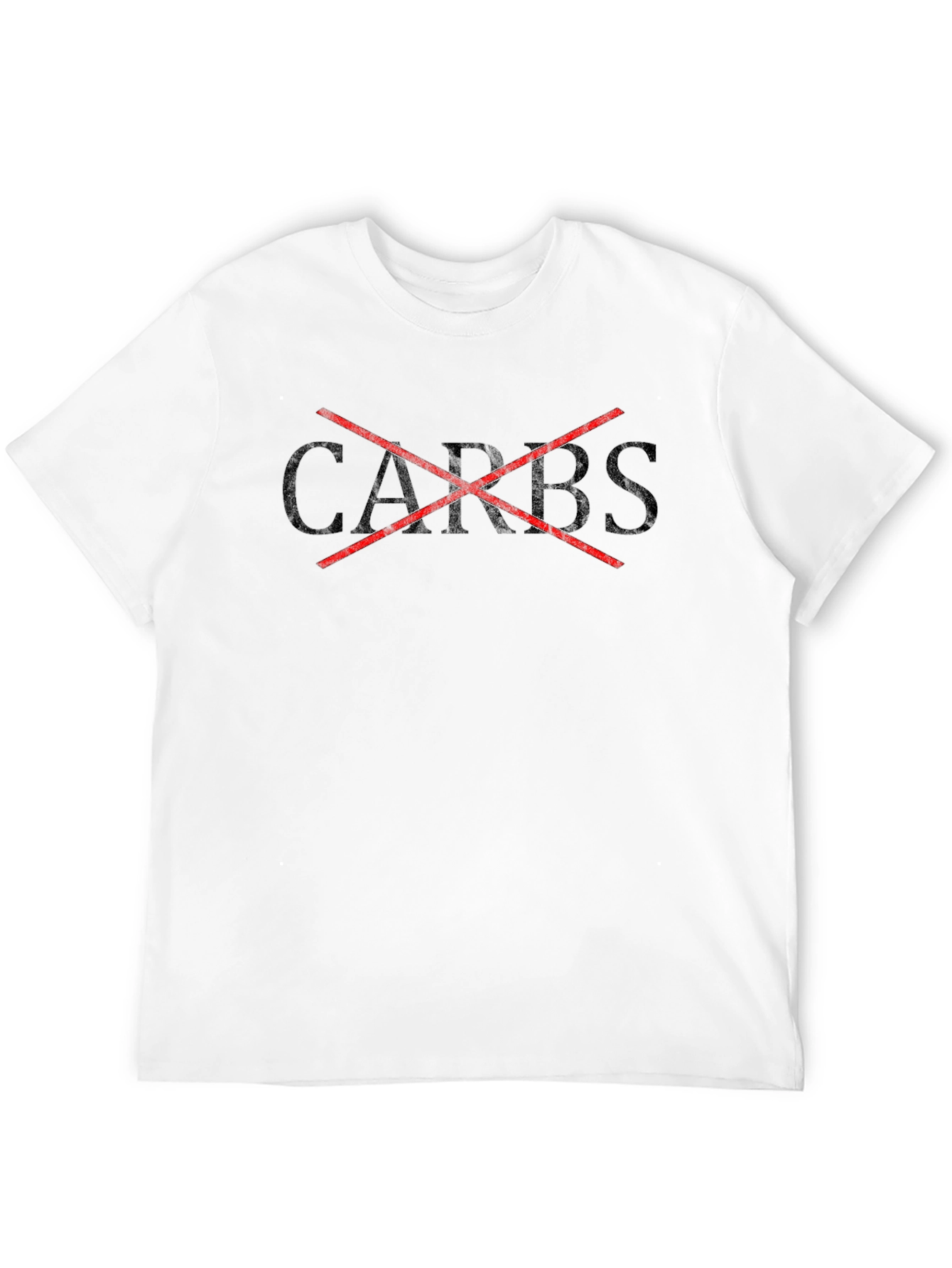 No Carbs Graphic Tee - Diet & Fitness Shirt