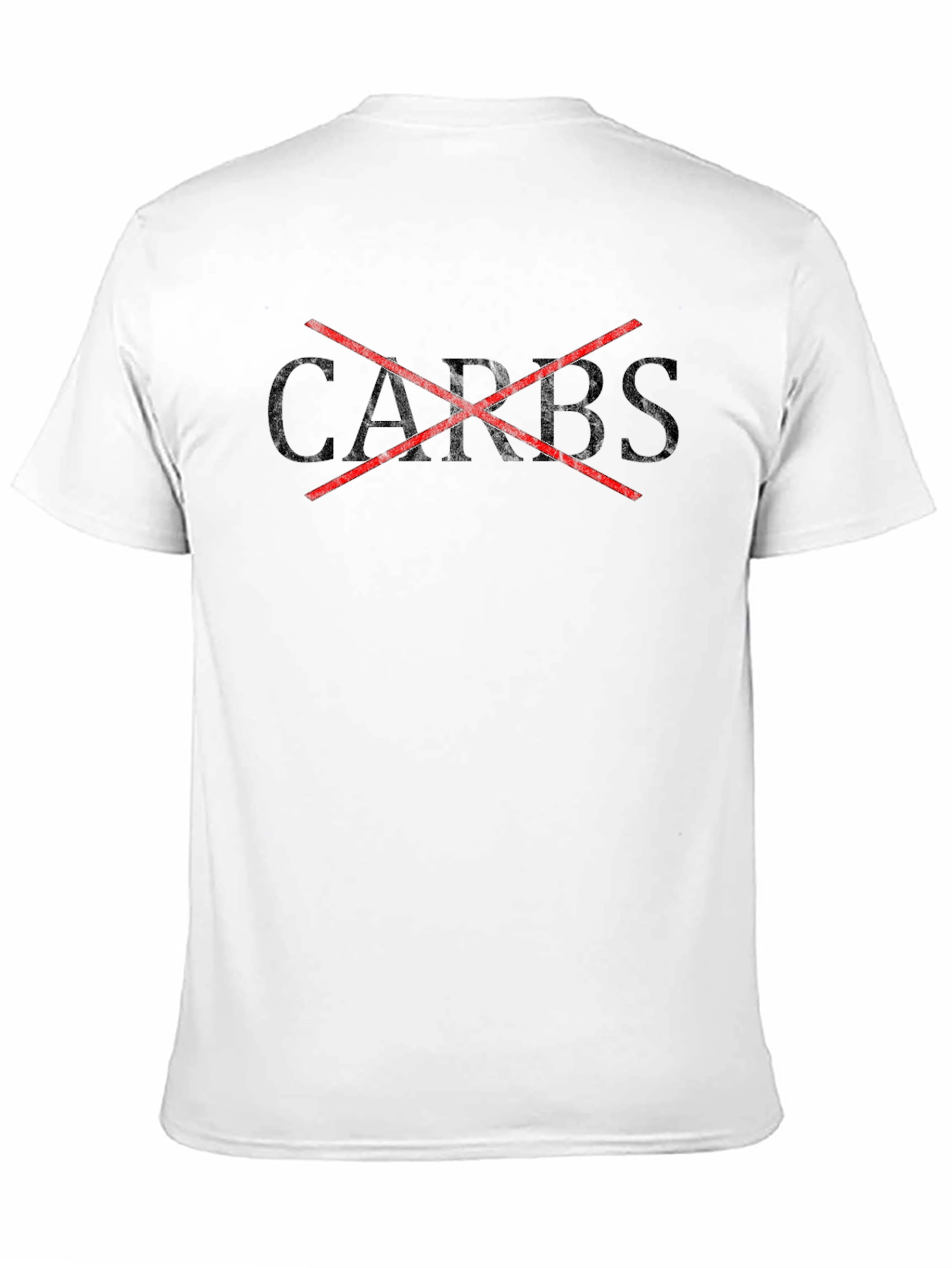 No Carbs Graphic Tee - Diet & Fitness Shirt