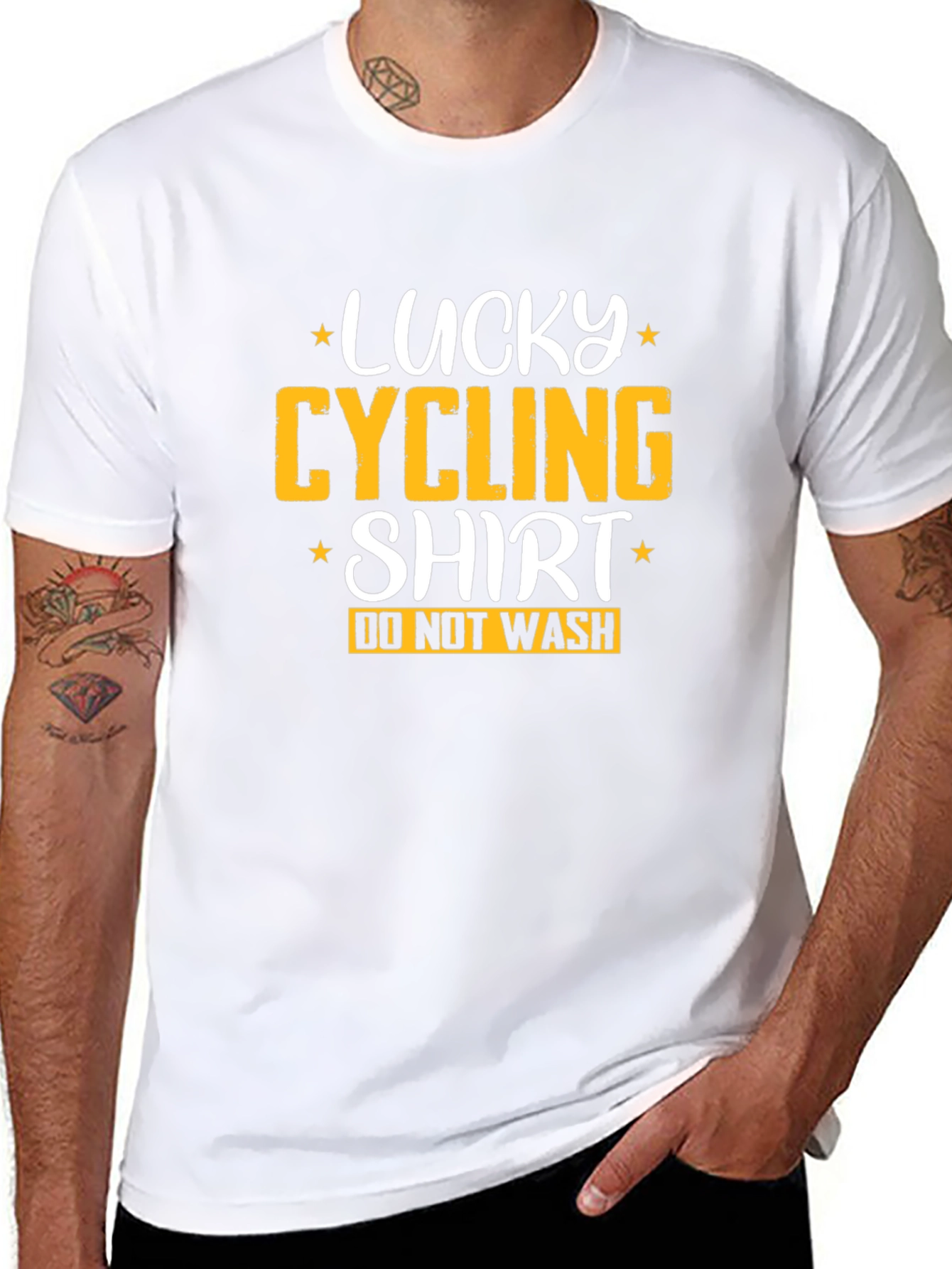 Lucky Cycling Shirt - Novelty T-Shirt